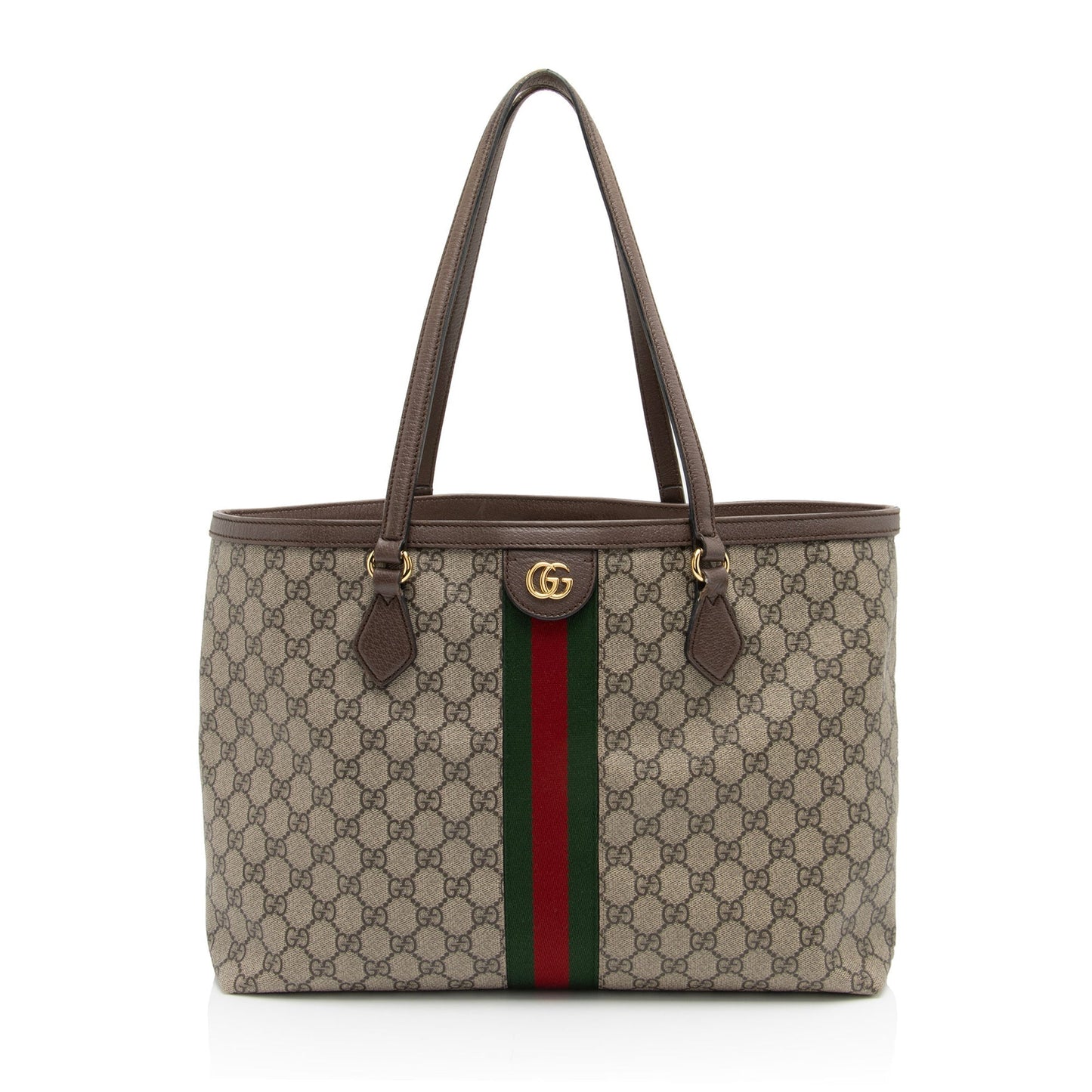 Gucci Nylon Leather Canvas Tote