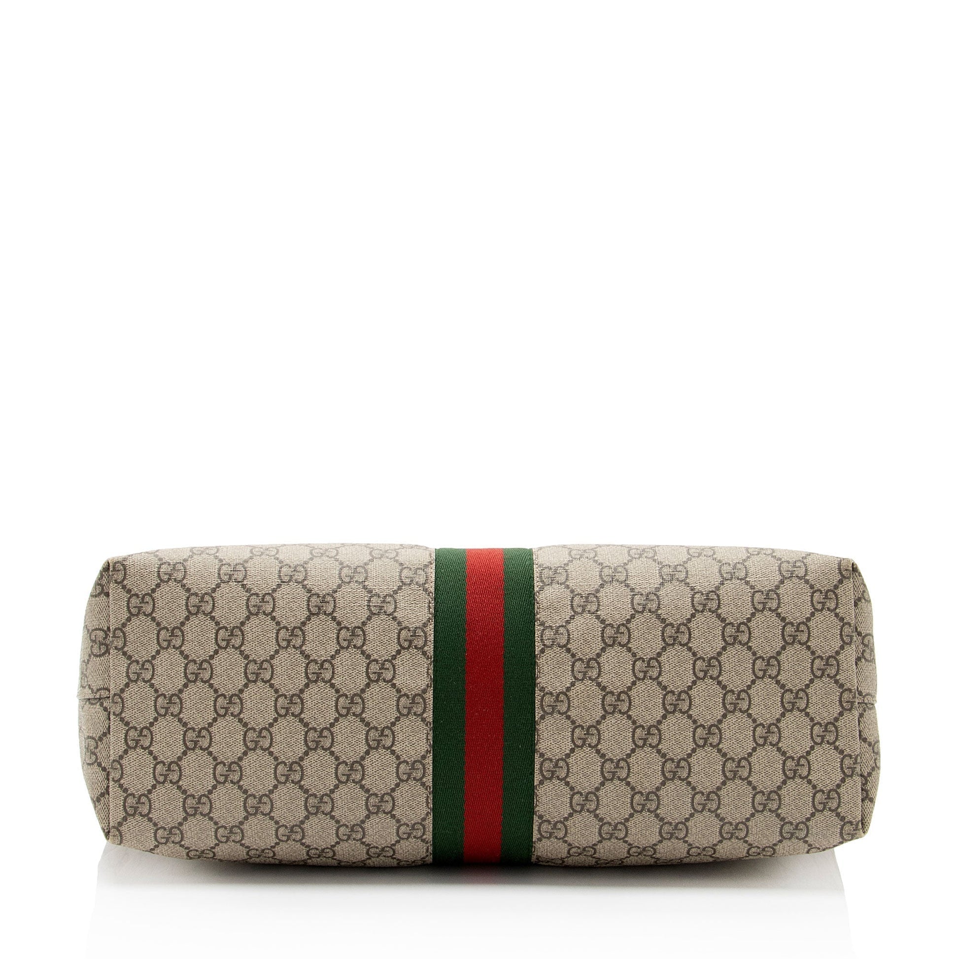 Gucci Nylon Leather Canvas Tote