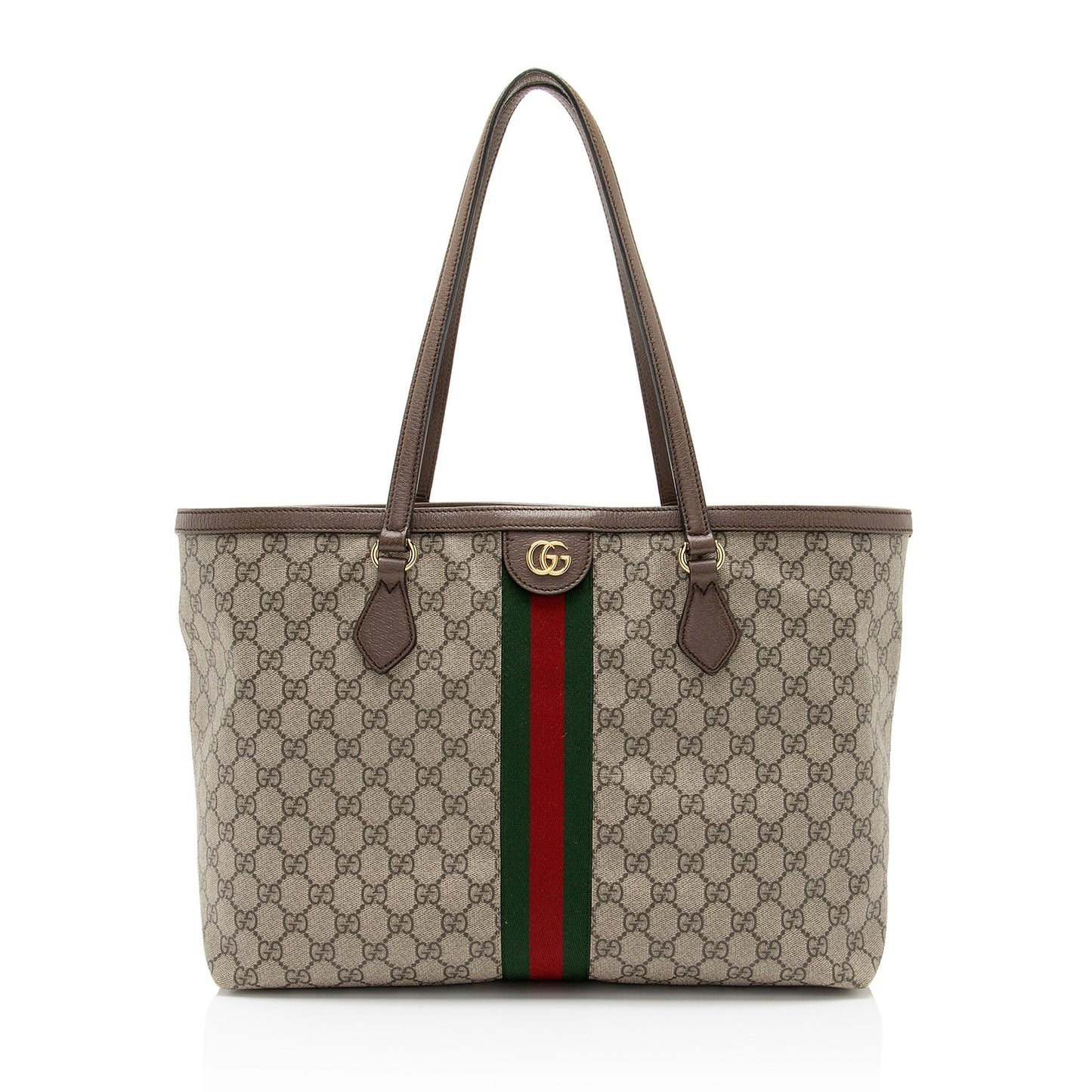 Gucci Nylon Leather Canvas Tote