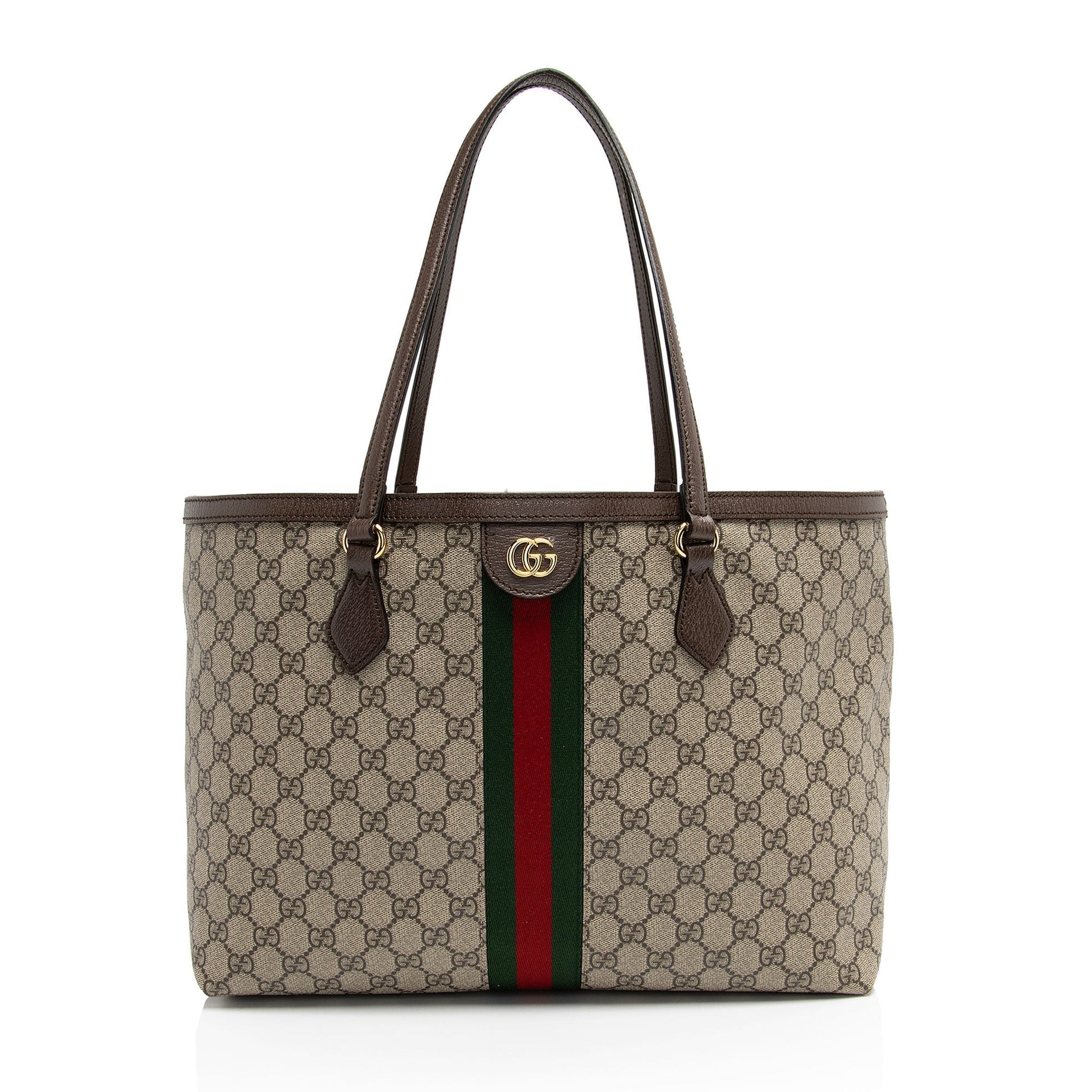 Gucci Leather Canvas Tote