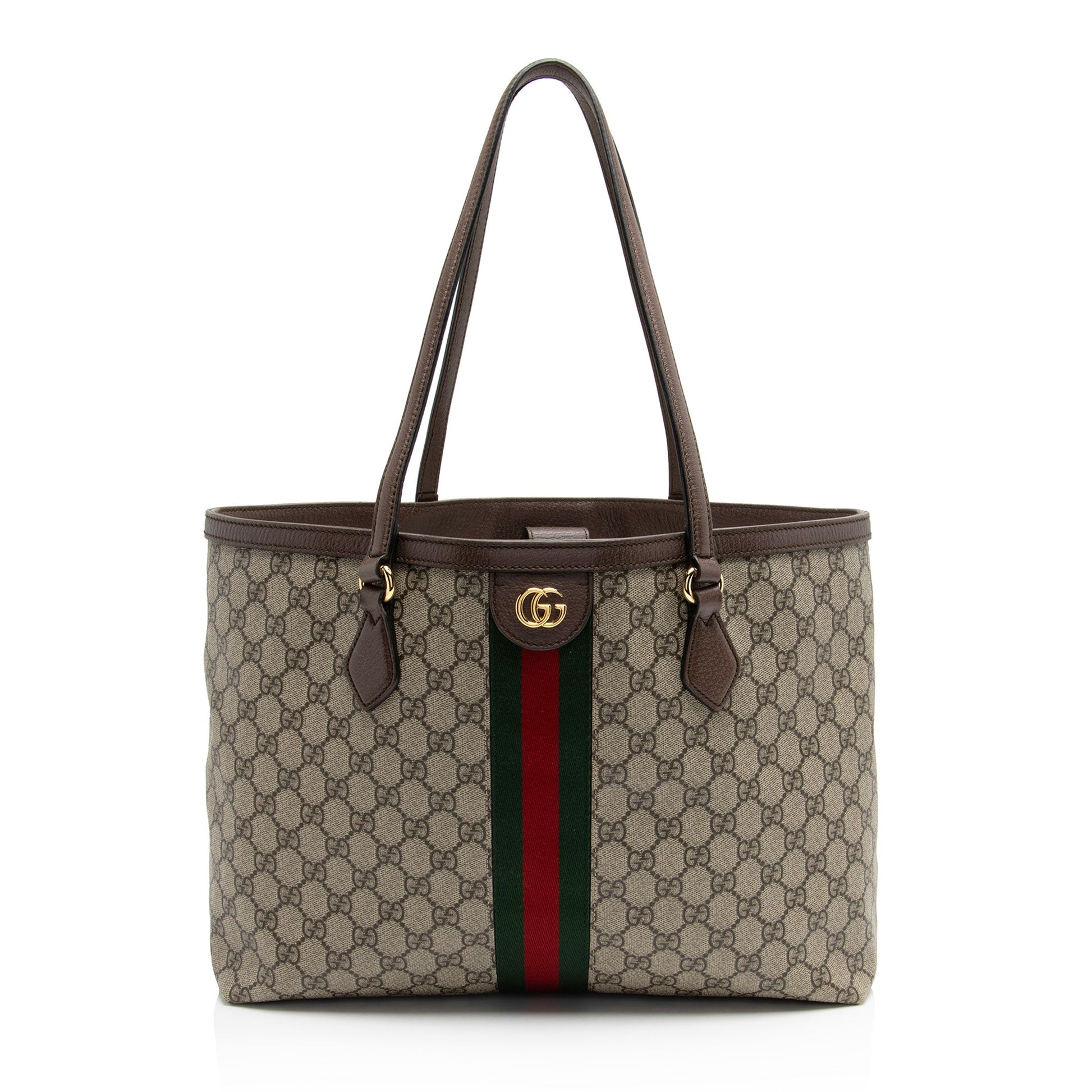 Gucci Leather Canvas Tote