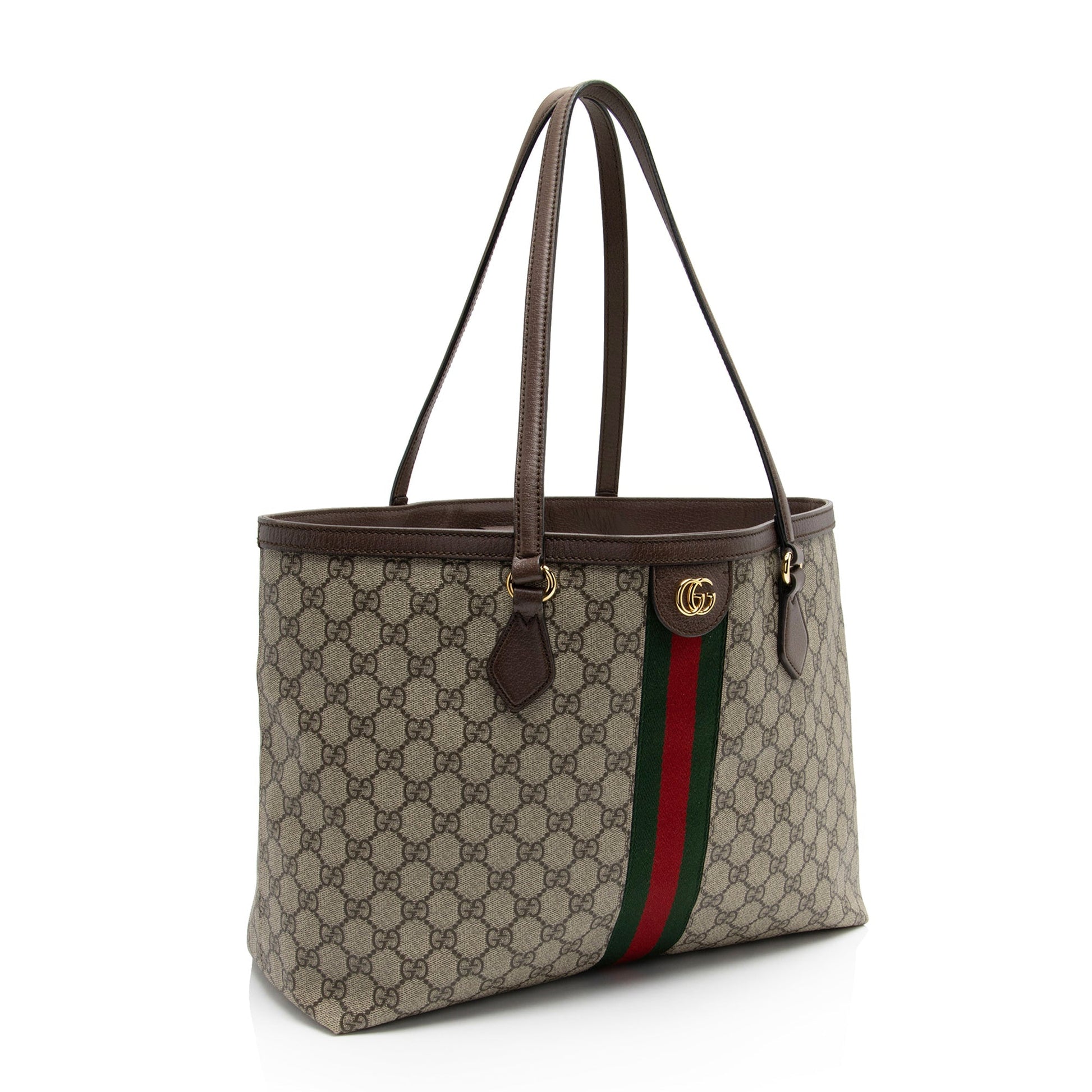Gucci Leather Canvas Tote