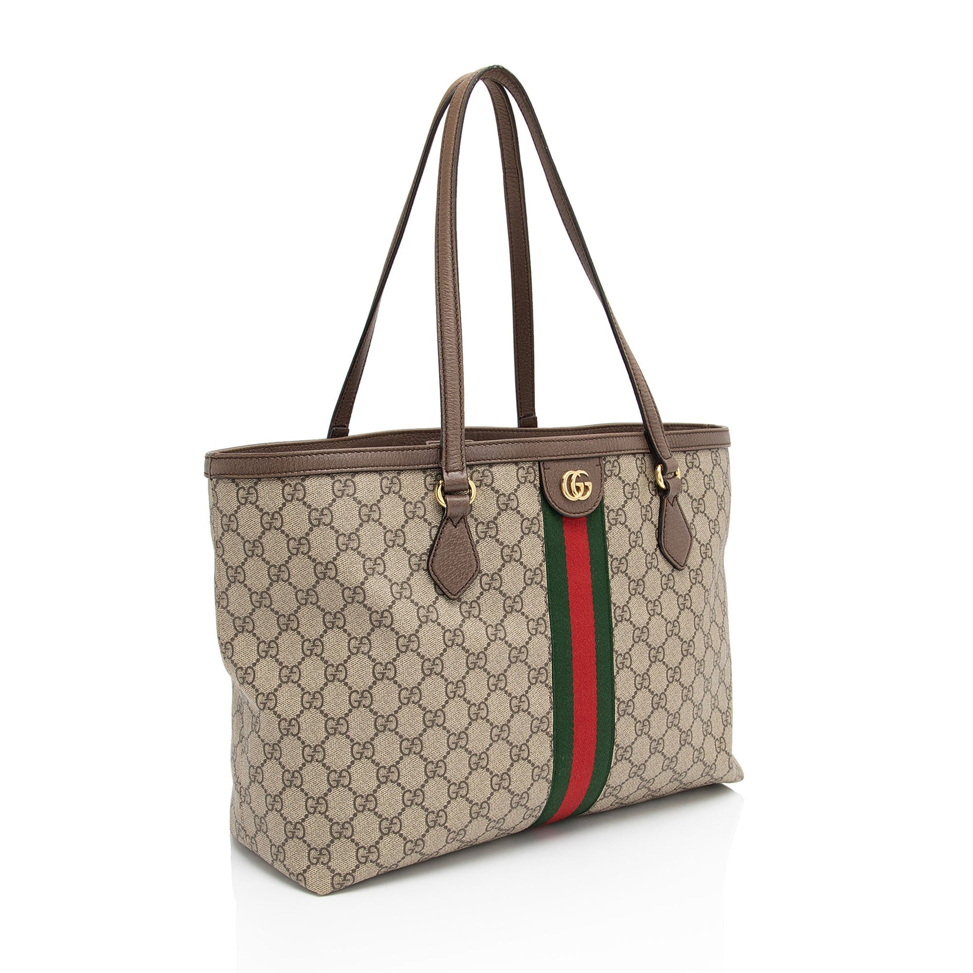 Gucci Leather Canvas Tote