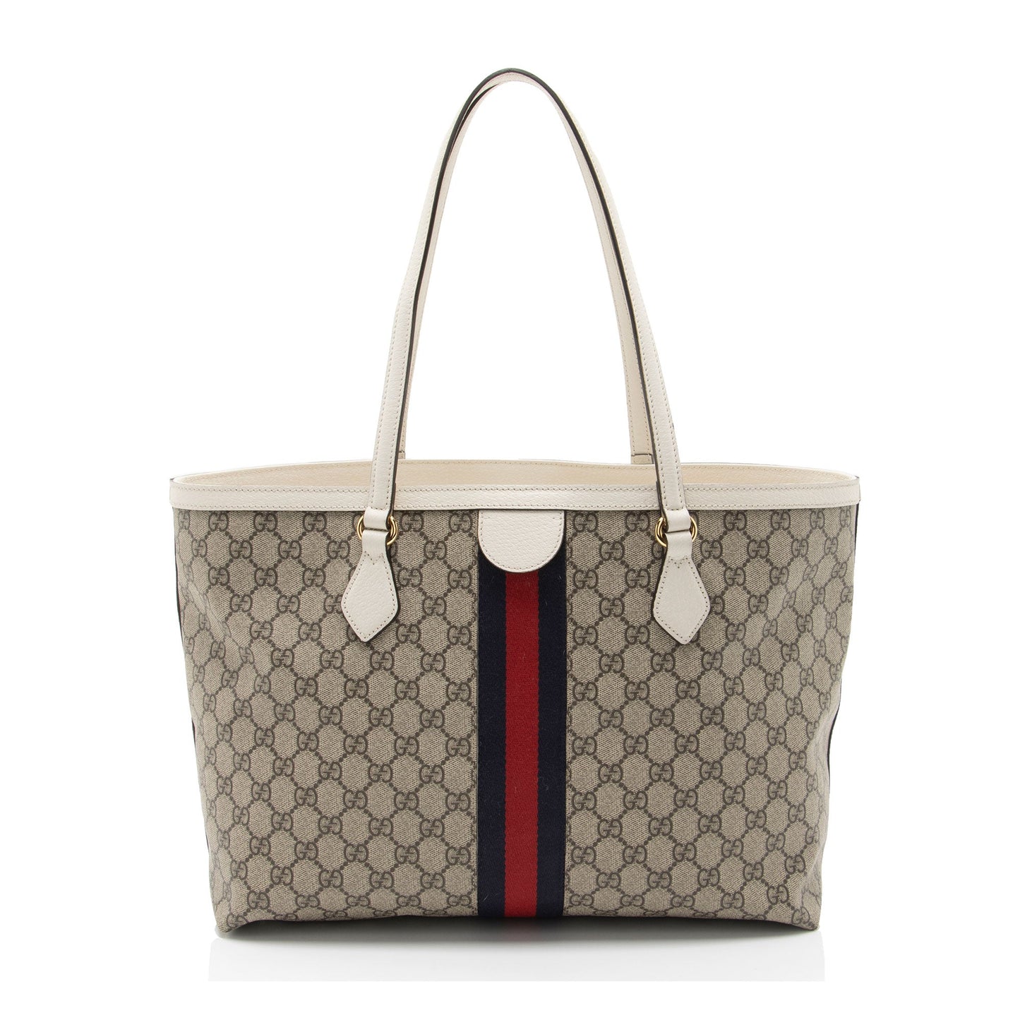Gucci Nylon Leather Canvas Tote