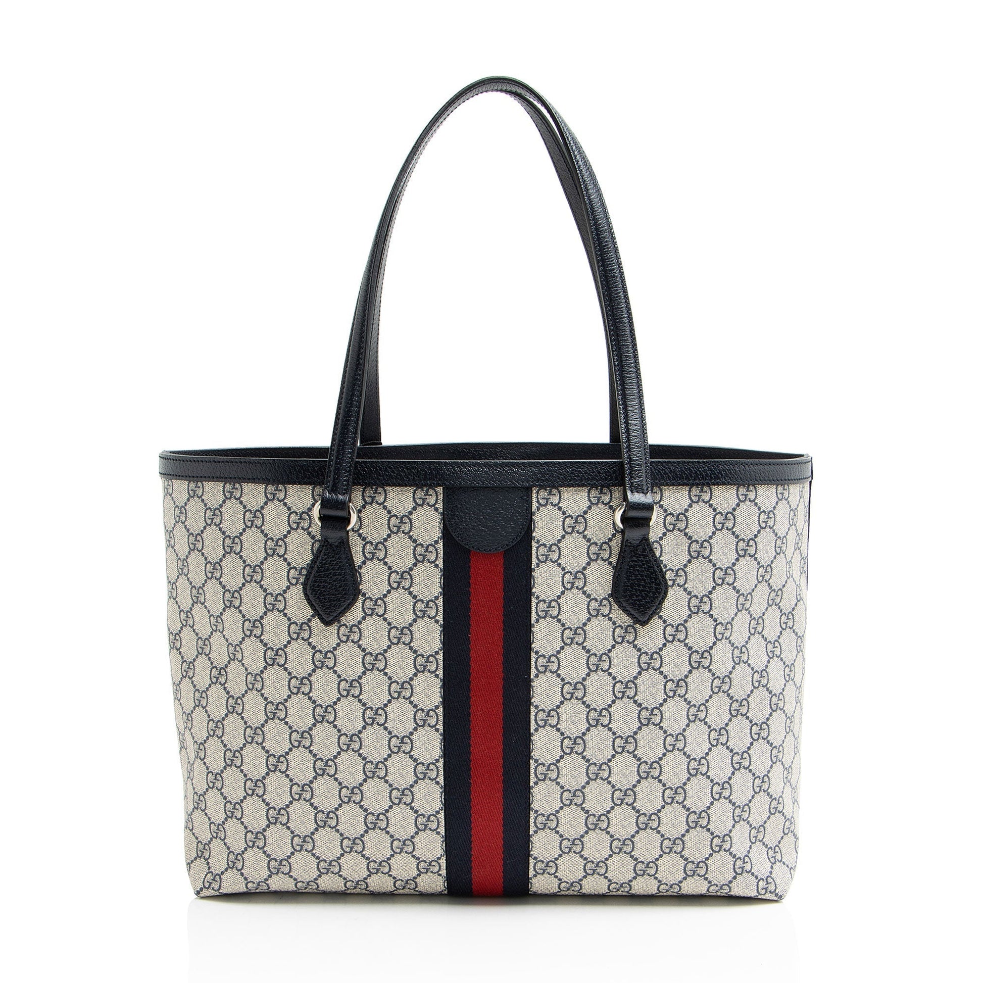 Gucci Nylon Leather Canvas Tote