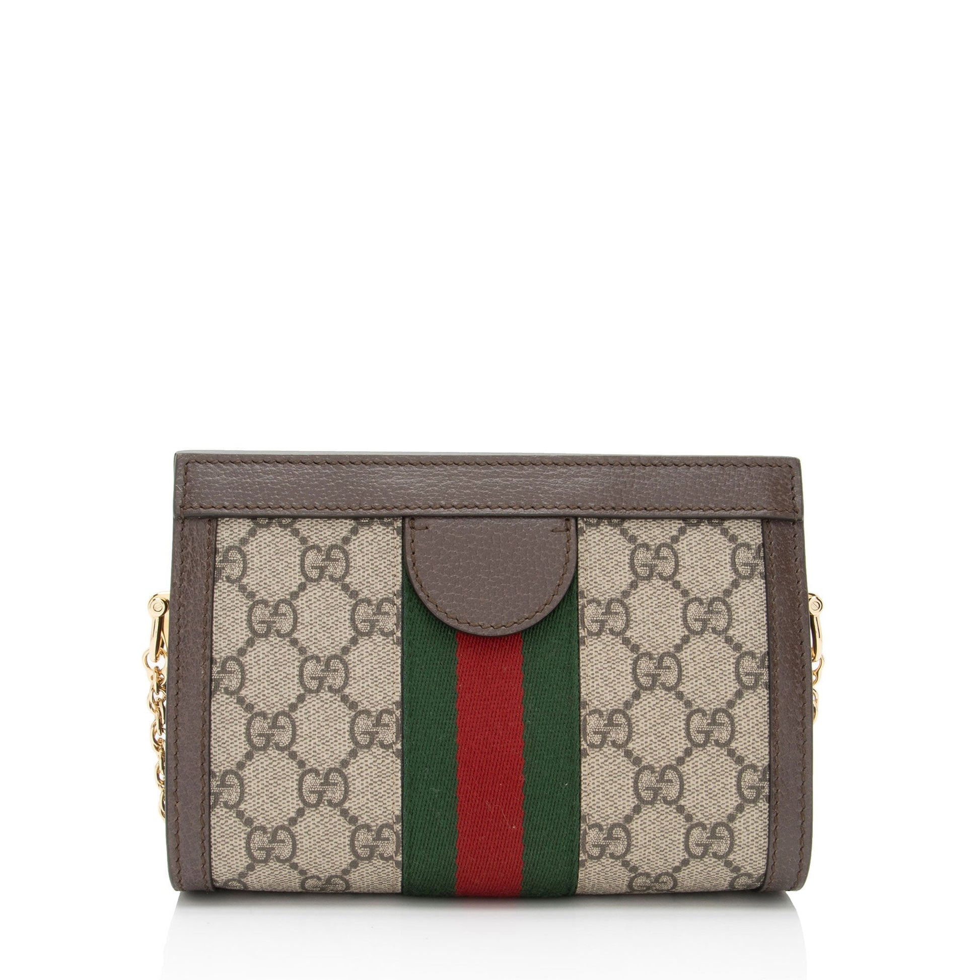 Gucci Nylon Chain Leather Crossbody