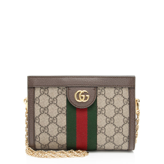 Gucci Nylon Chain Leather Crossbody