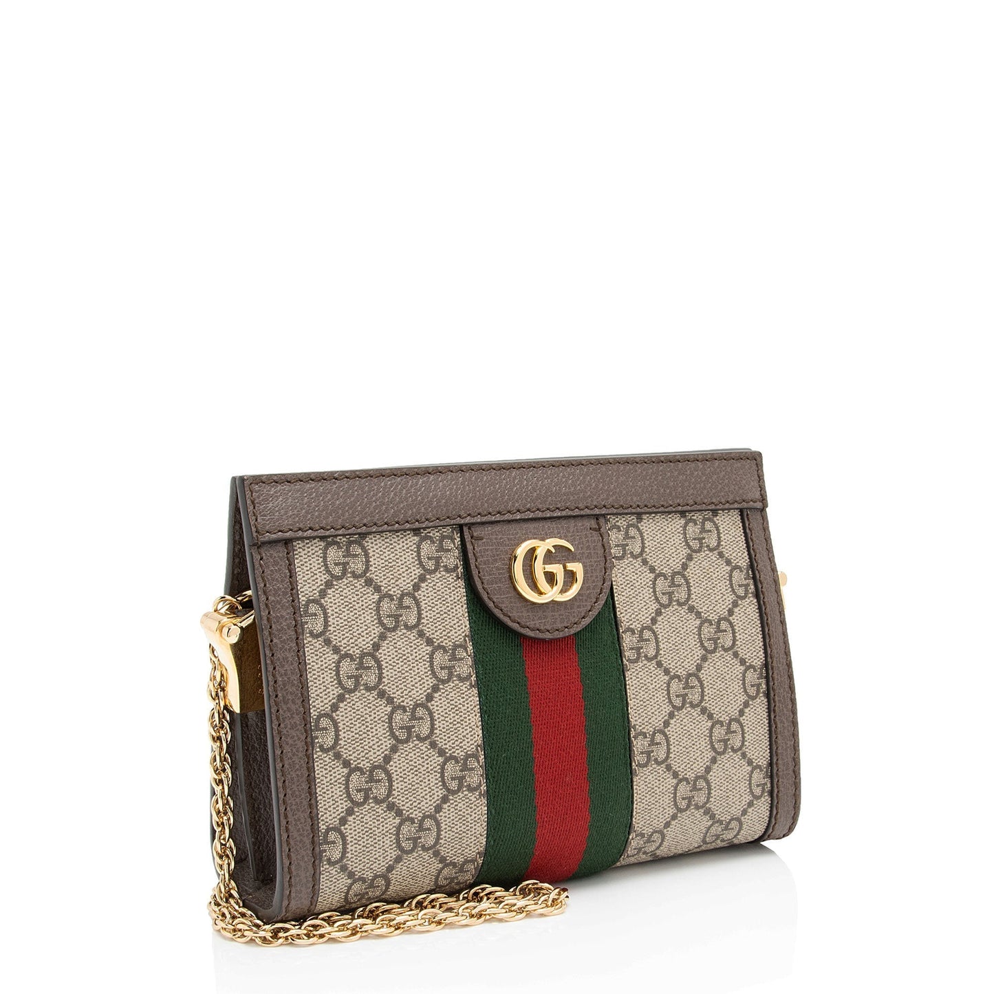 Gucci Nylon Chain Leather Crossbody