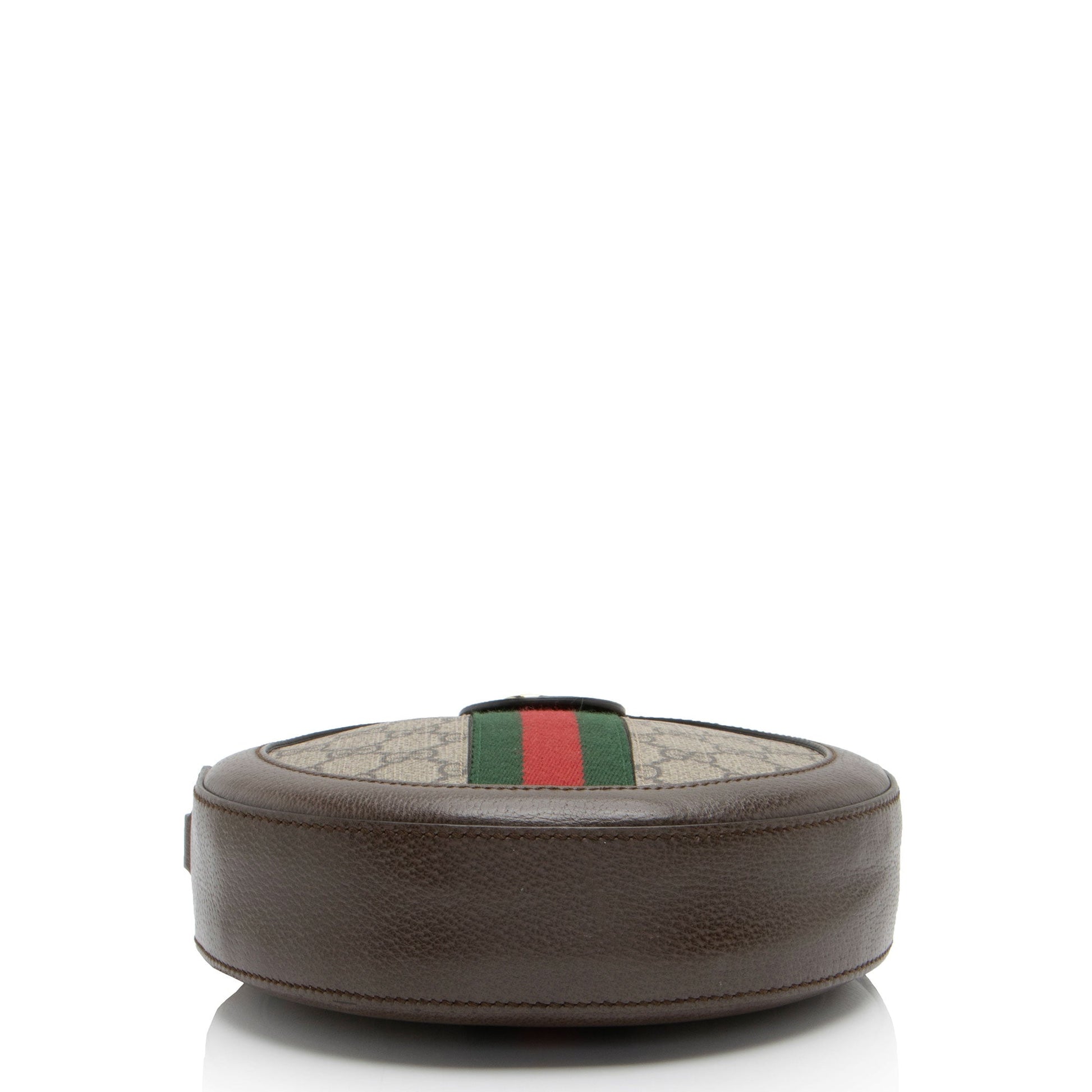 Gucci GG Supreme Ophidia Round Mini Shoulder Bag (SHF-F3cSgu)
