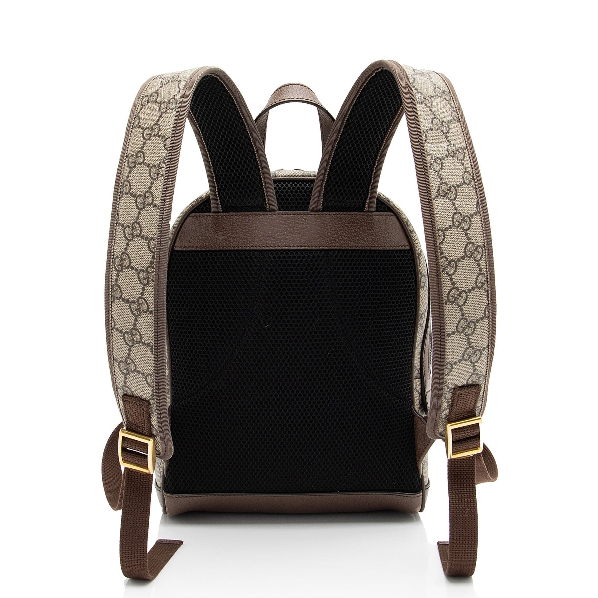 Gucci Nylon Leather Canvas Shoulder Bag
