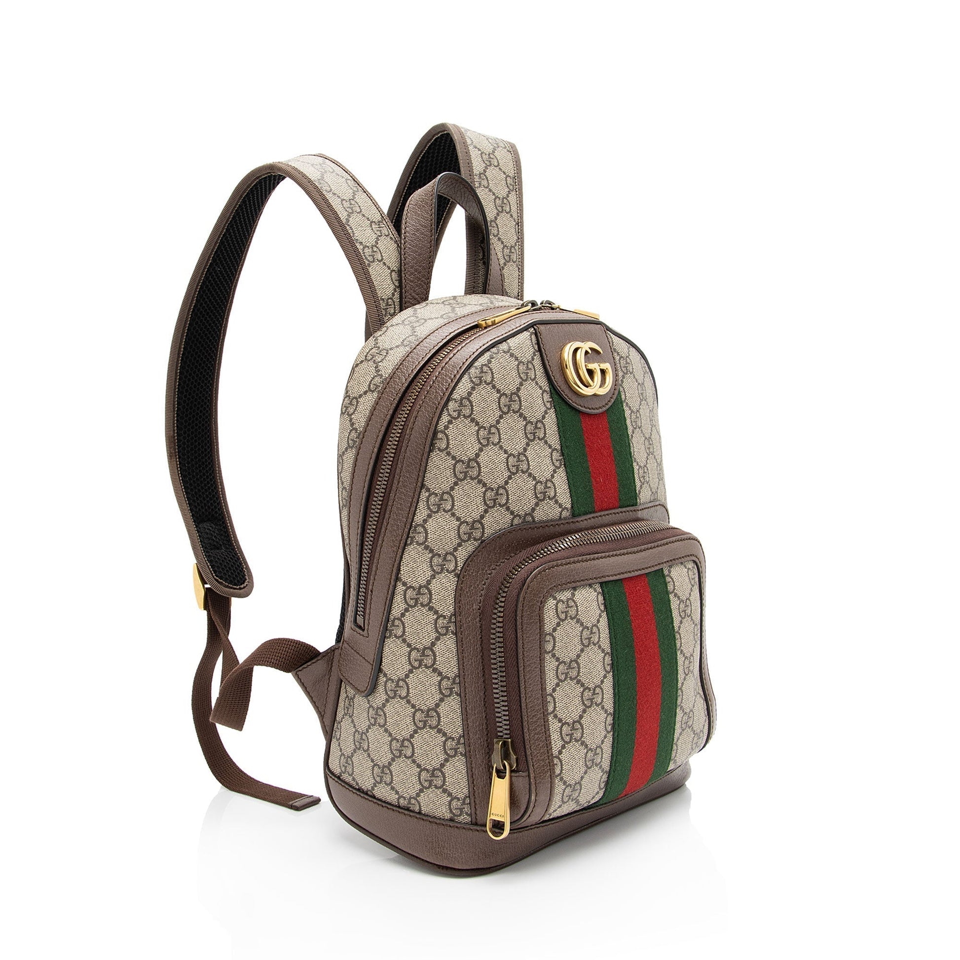 Gucci Nylon Leather Canvas Shoulder Bag