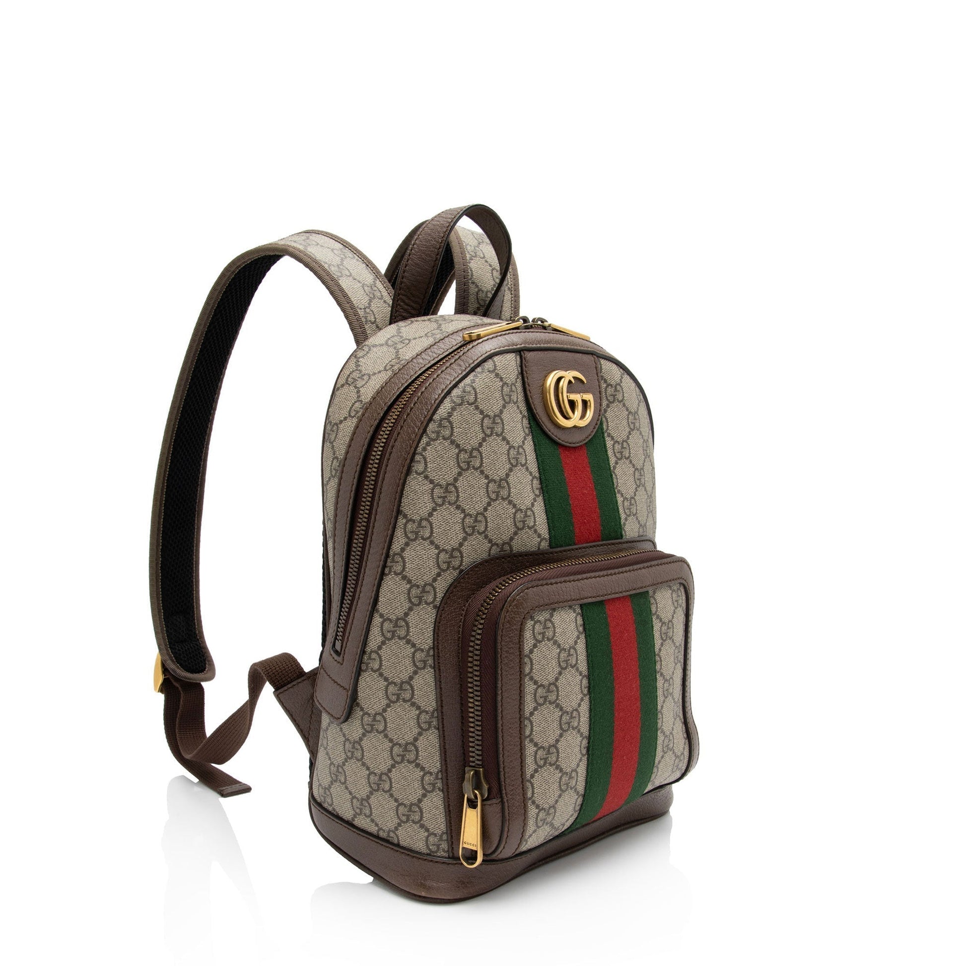 Gucci Nylon Leather Canvas Shoulder Bag