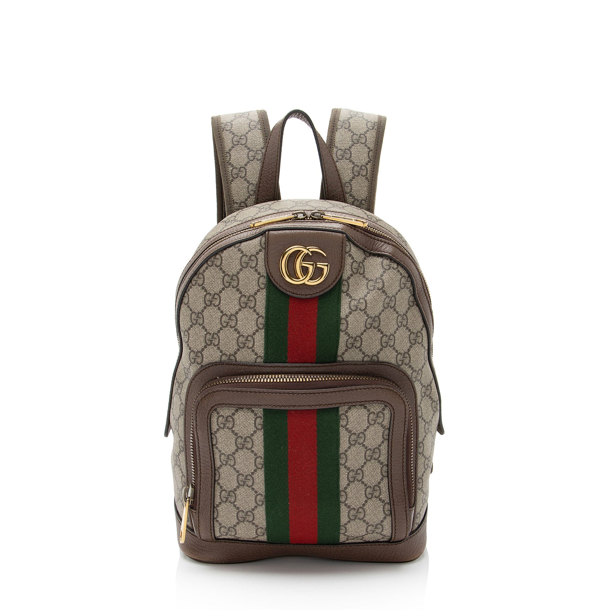 Gucci Nylon Leather Canvas Shoulder Bag