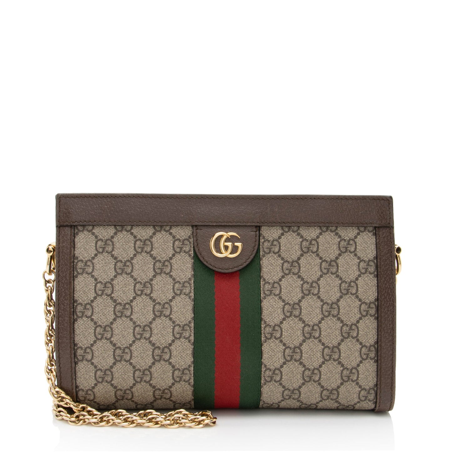 Gucci Nylon Chain Leather Crossbody