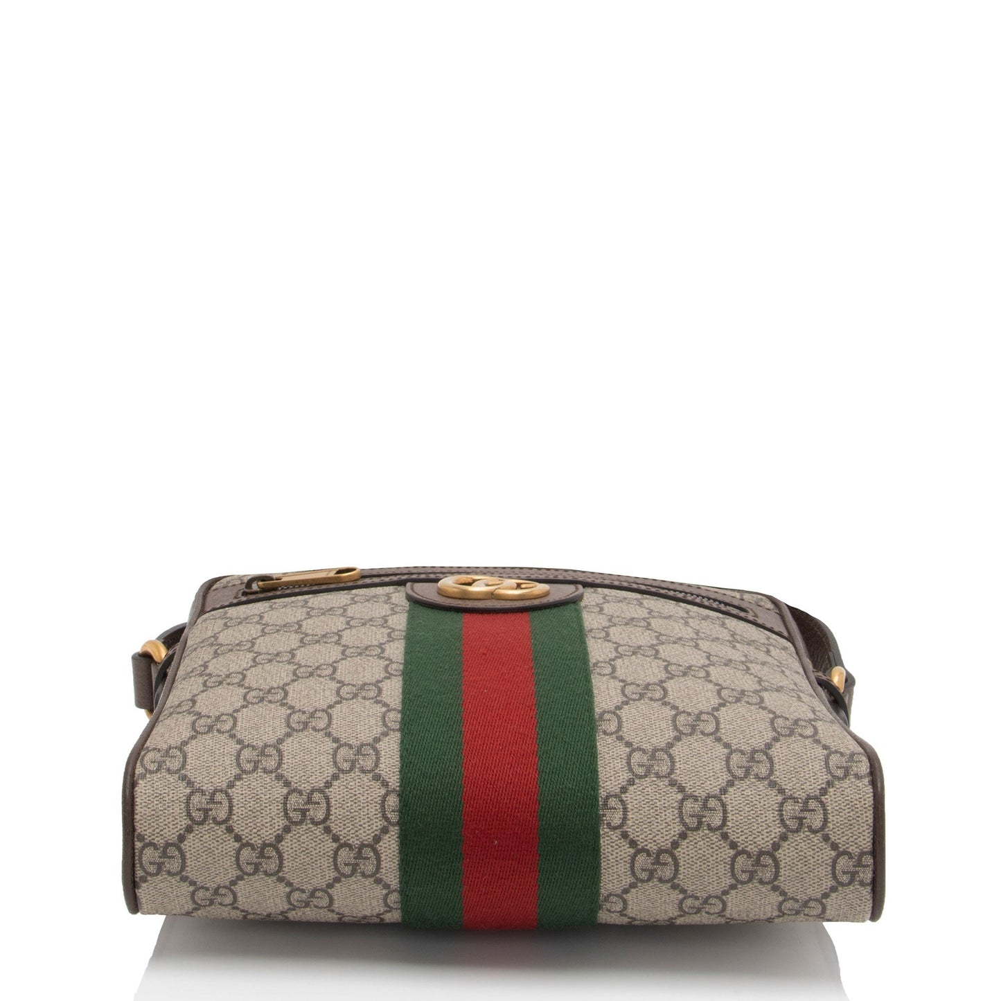 Gucci Nylon Leather Canvas Shoulder Bag