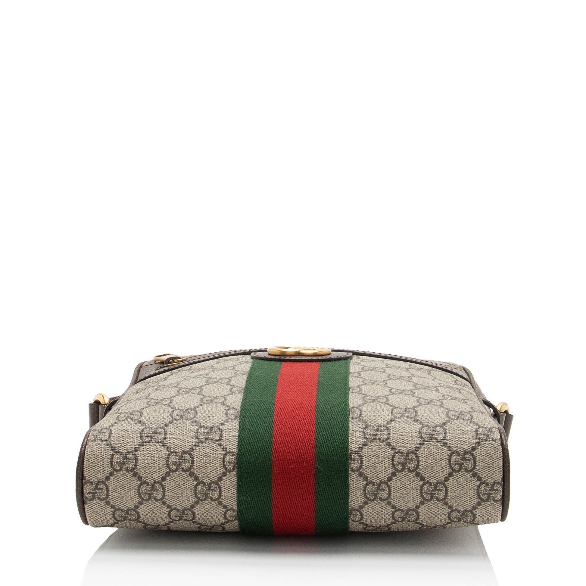Gucci Nylon Leather Canvas Shoulder Bag