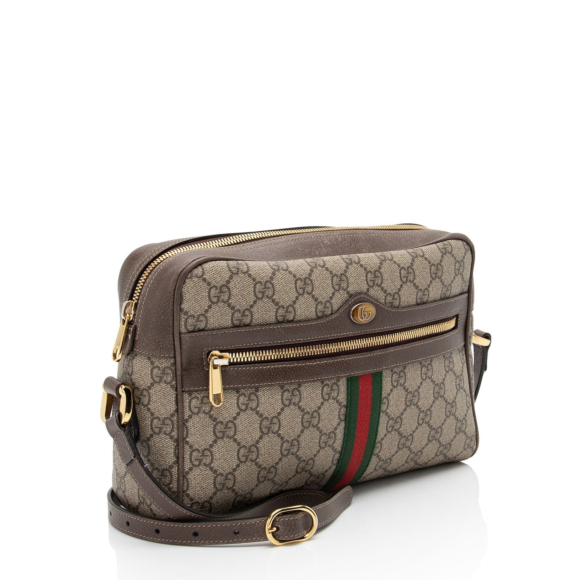 Gucci Nylon Leather Canvas Crossbody