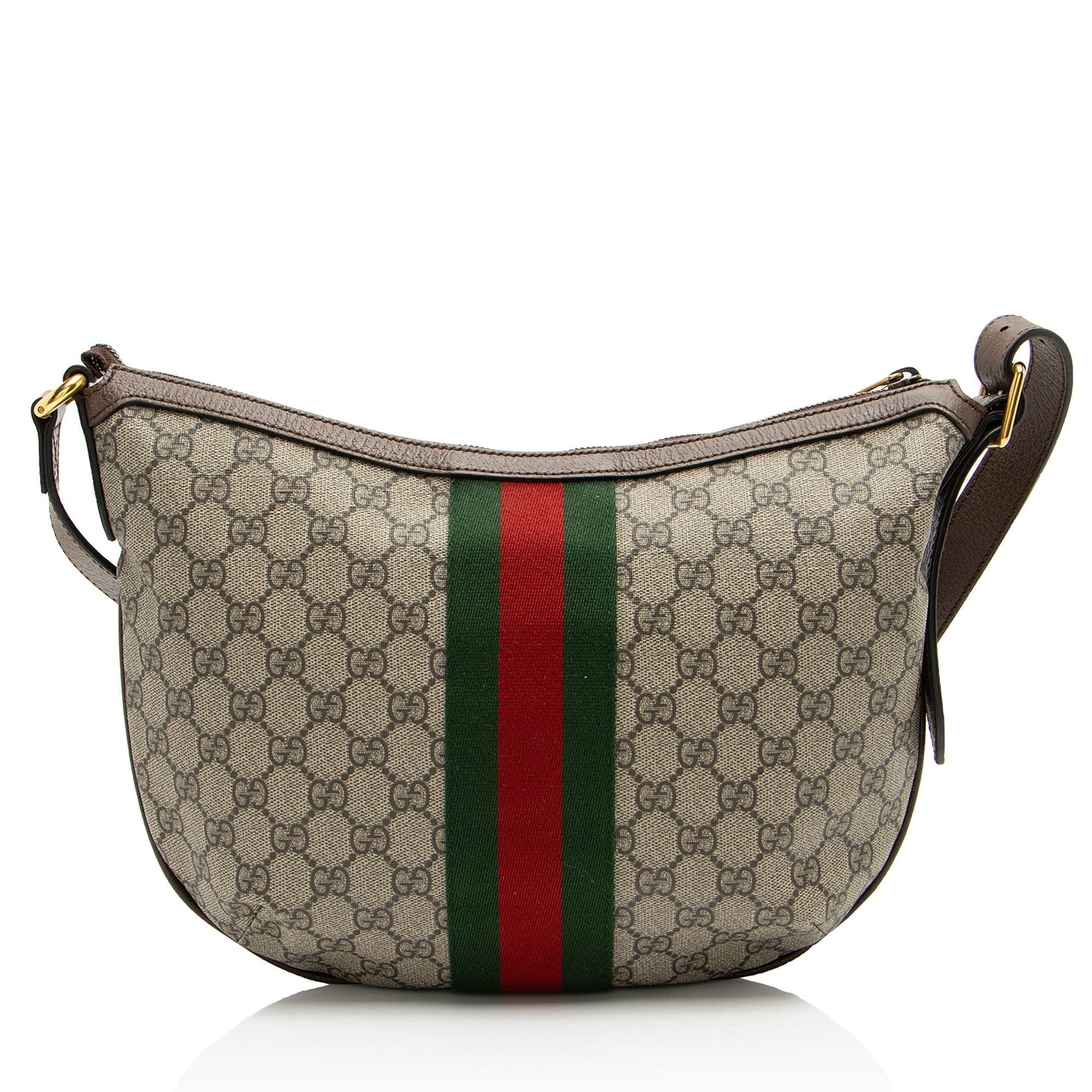 Gucci Nylon Leather Canvas Shoulder Bag