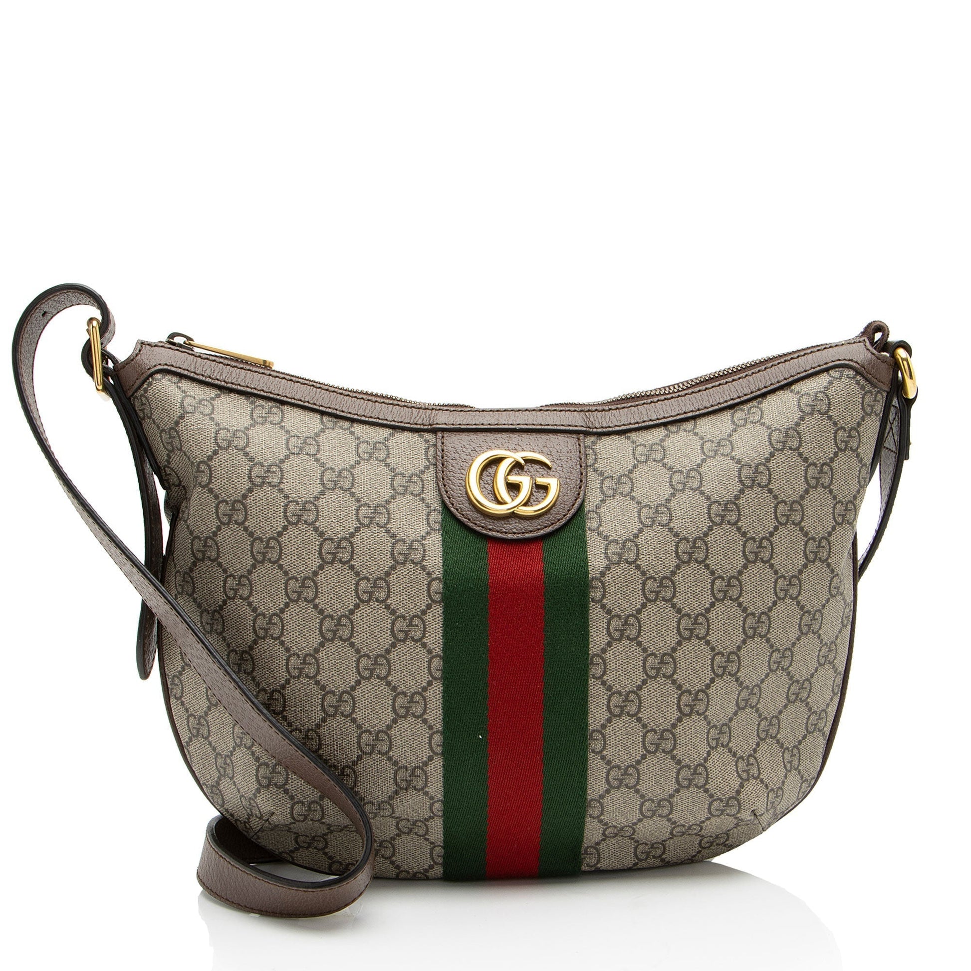 Gucci Nylon Leather Canvas Shoulder Bag