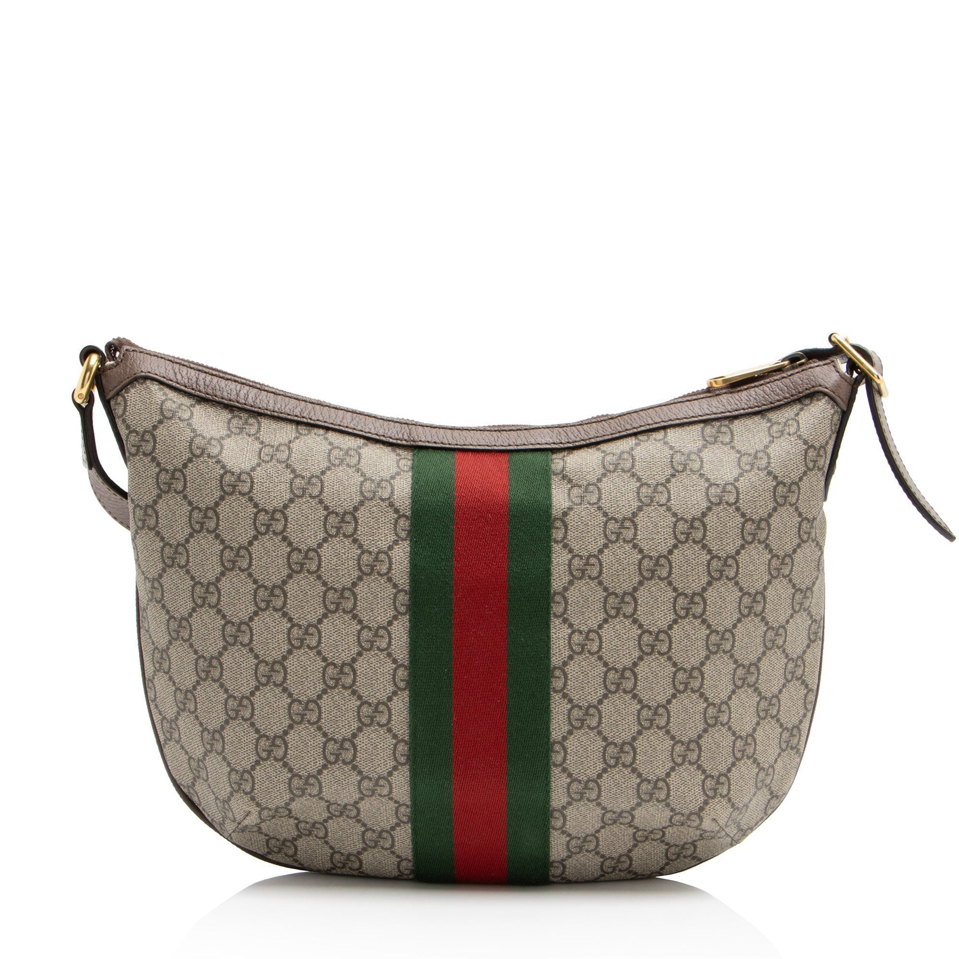 Gucci Nylon Leather Canvas Shoulder Bag