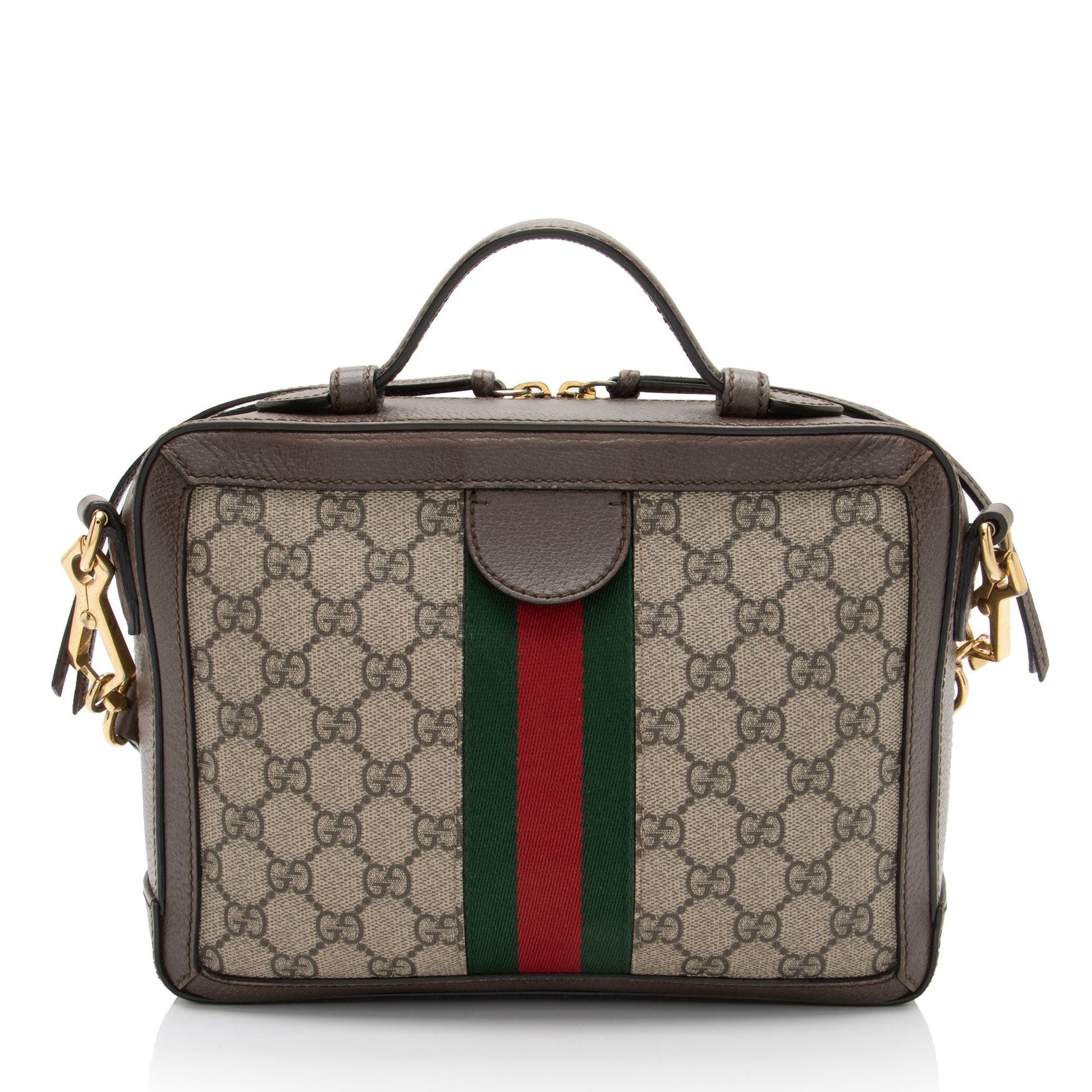 Gucci Nylon Leather Canvas Crossbody