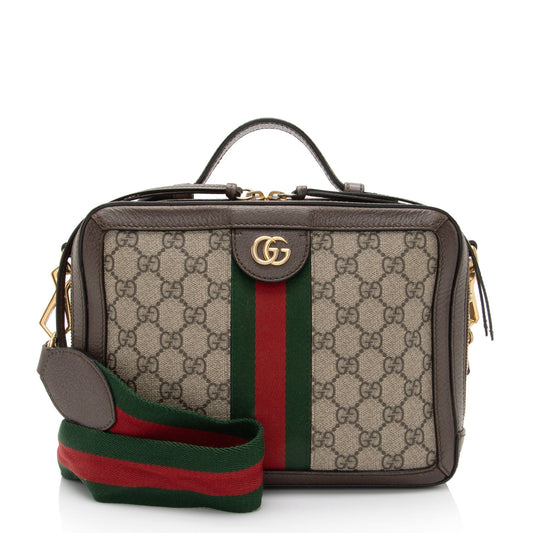 Gucci Nylon Leather Canvas Crossbody