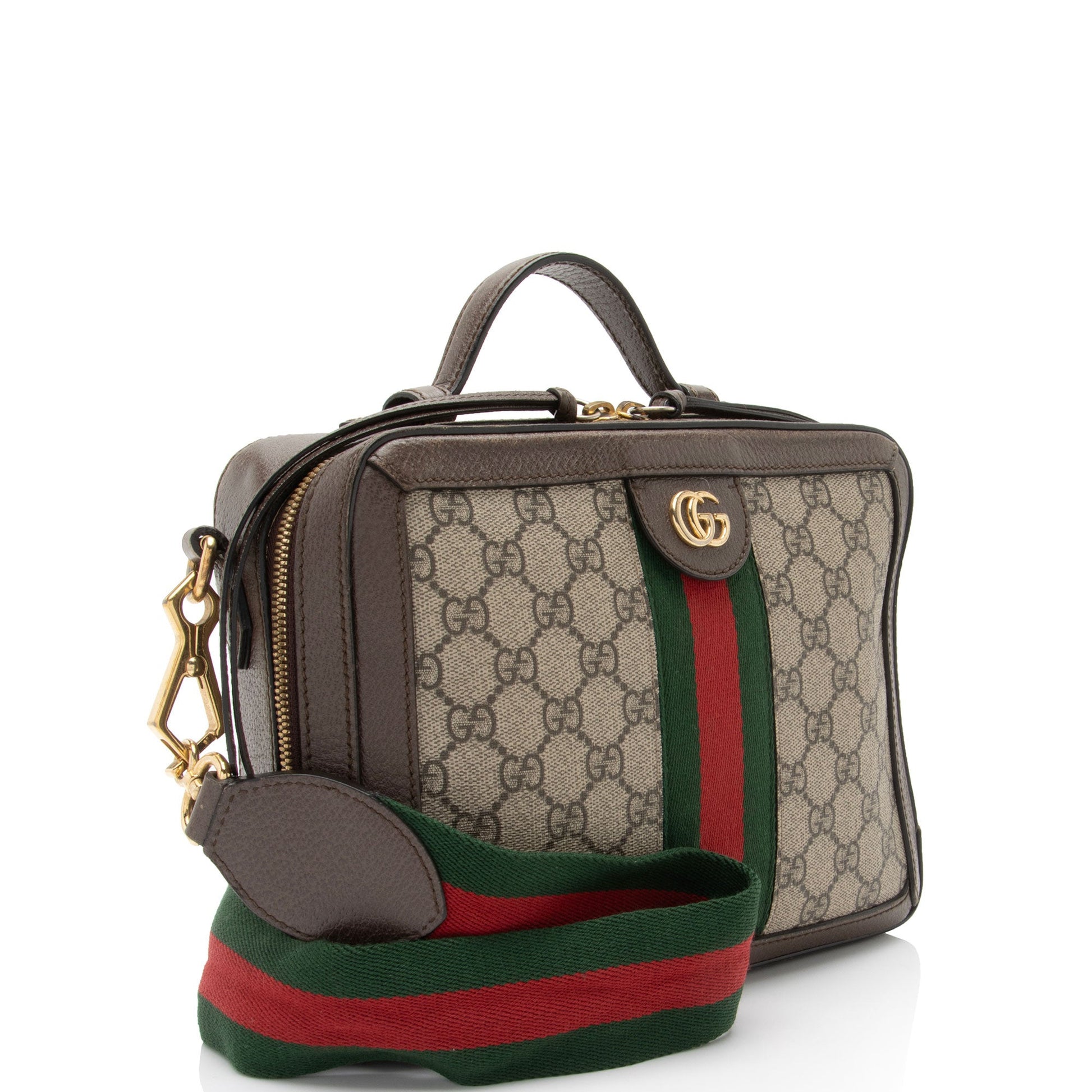 Gucci Nylon Leather Canvas Crossbody