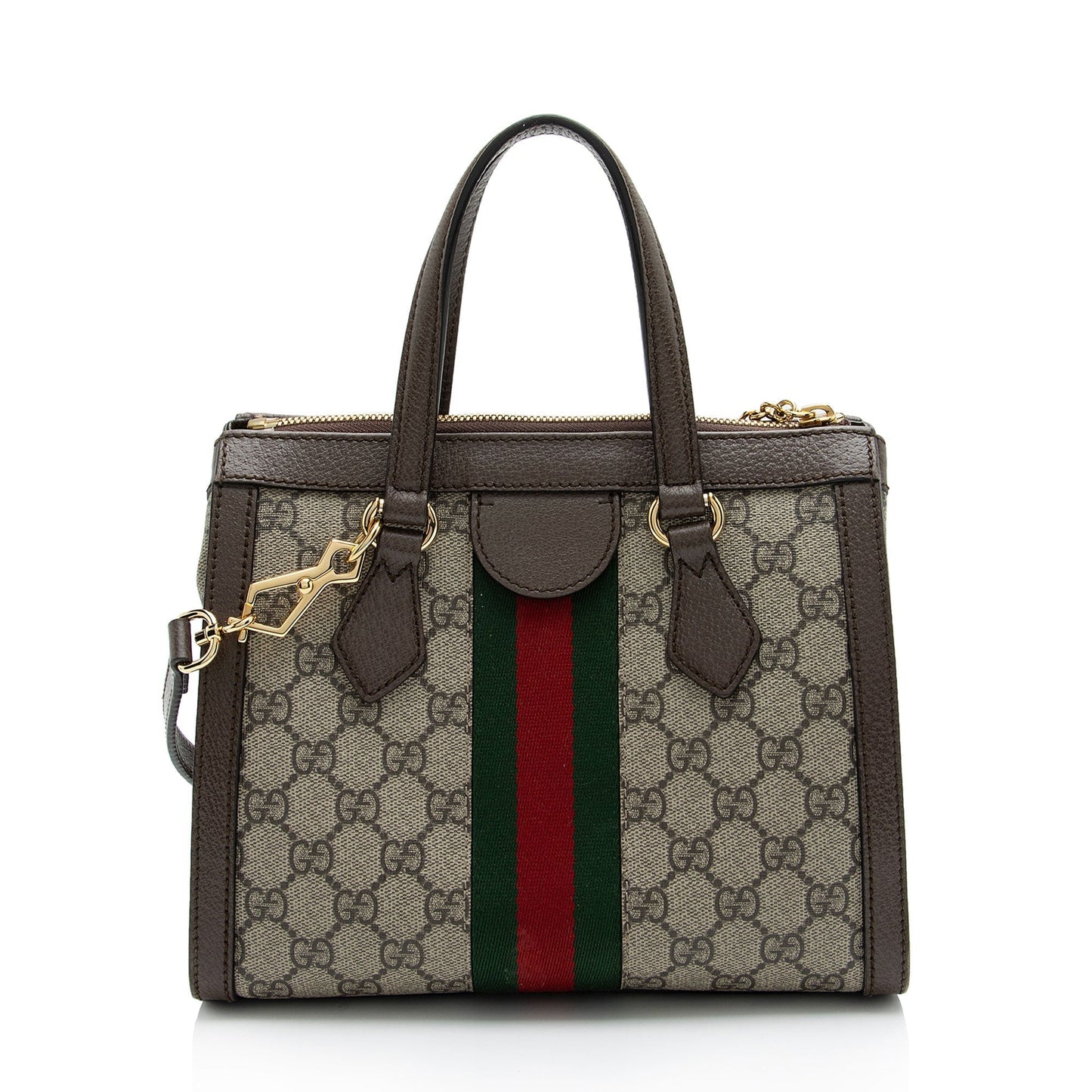 Gucci Nylon Leather Canvas Tote