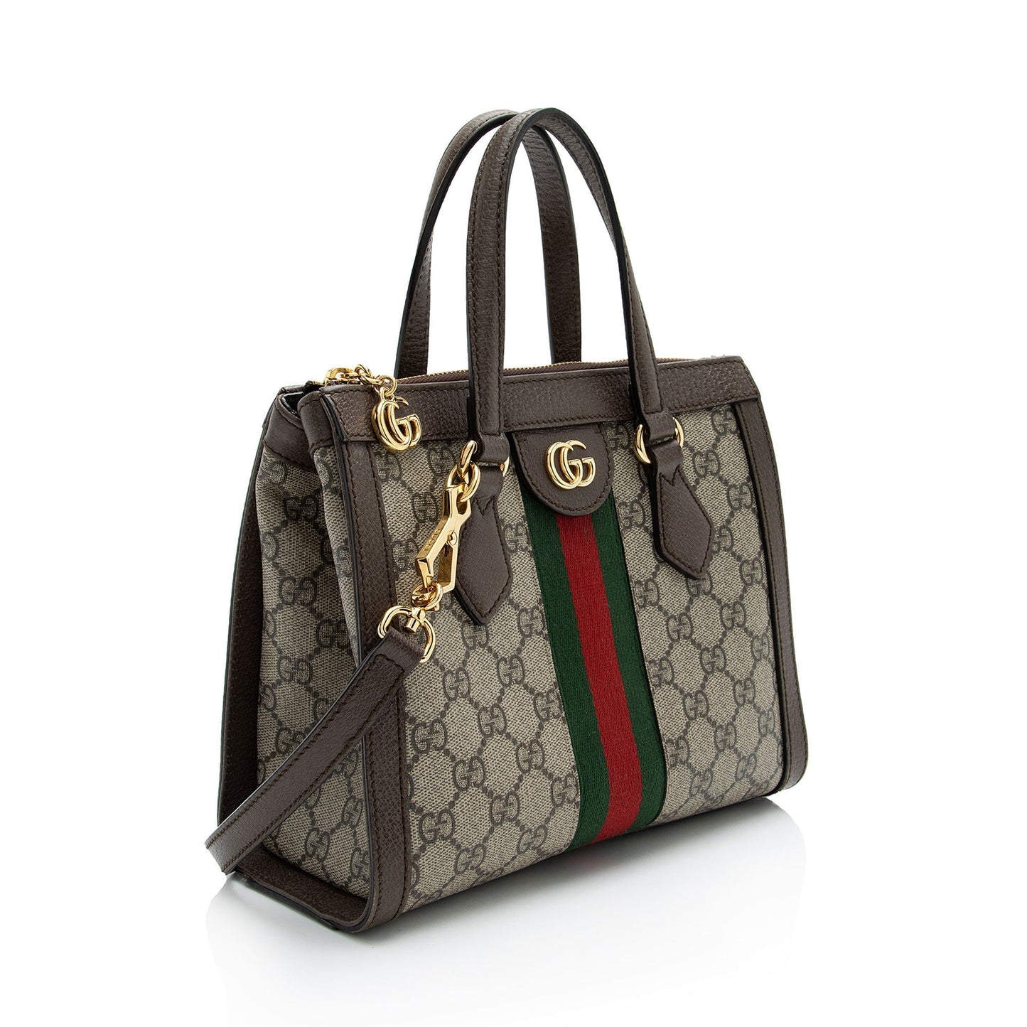 Gucci Nylon Leather Canvas Tote