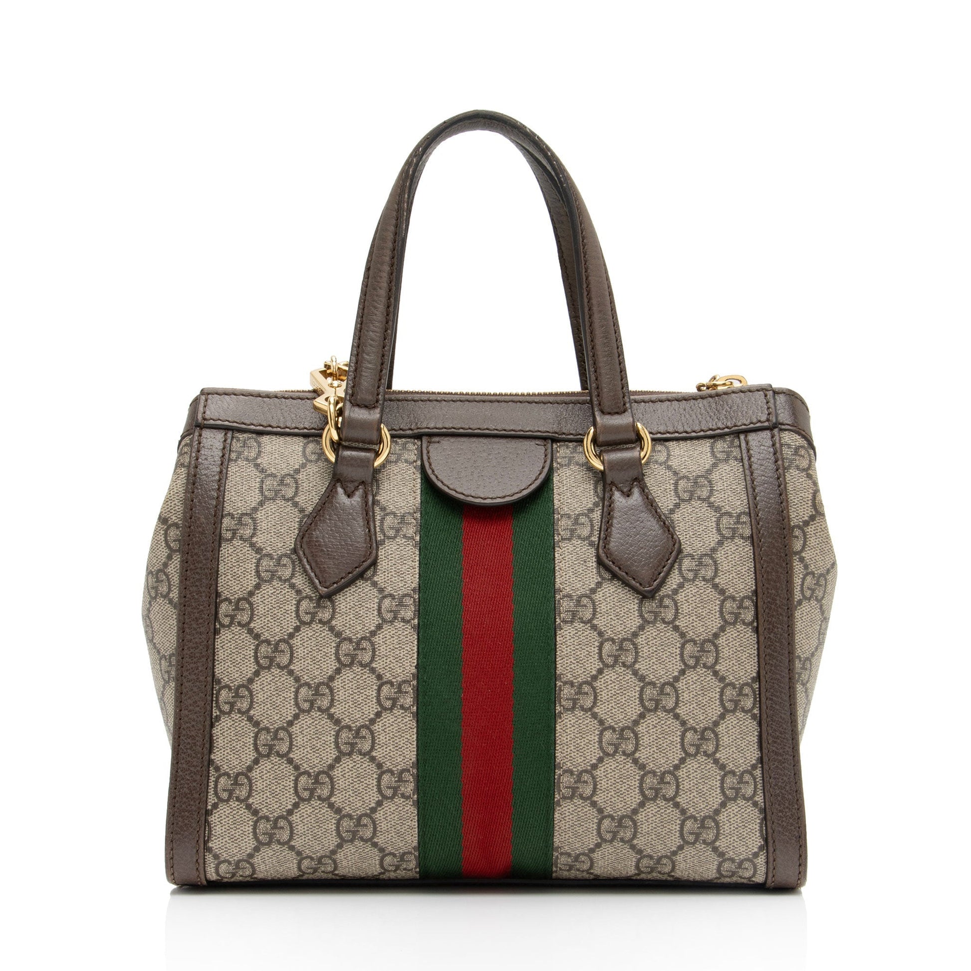 Gucci Nylon Leather Canvas Tote