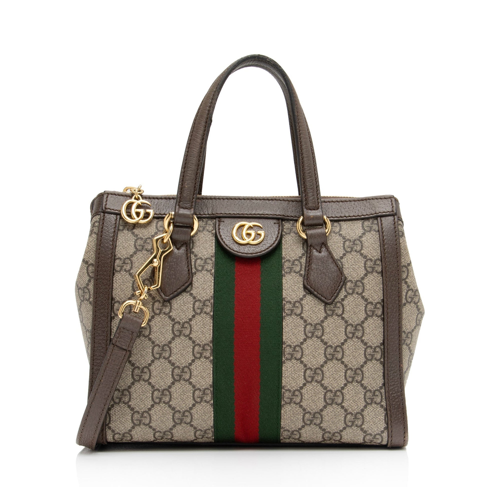 Gucci Nylon Leather Canvas Tote