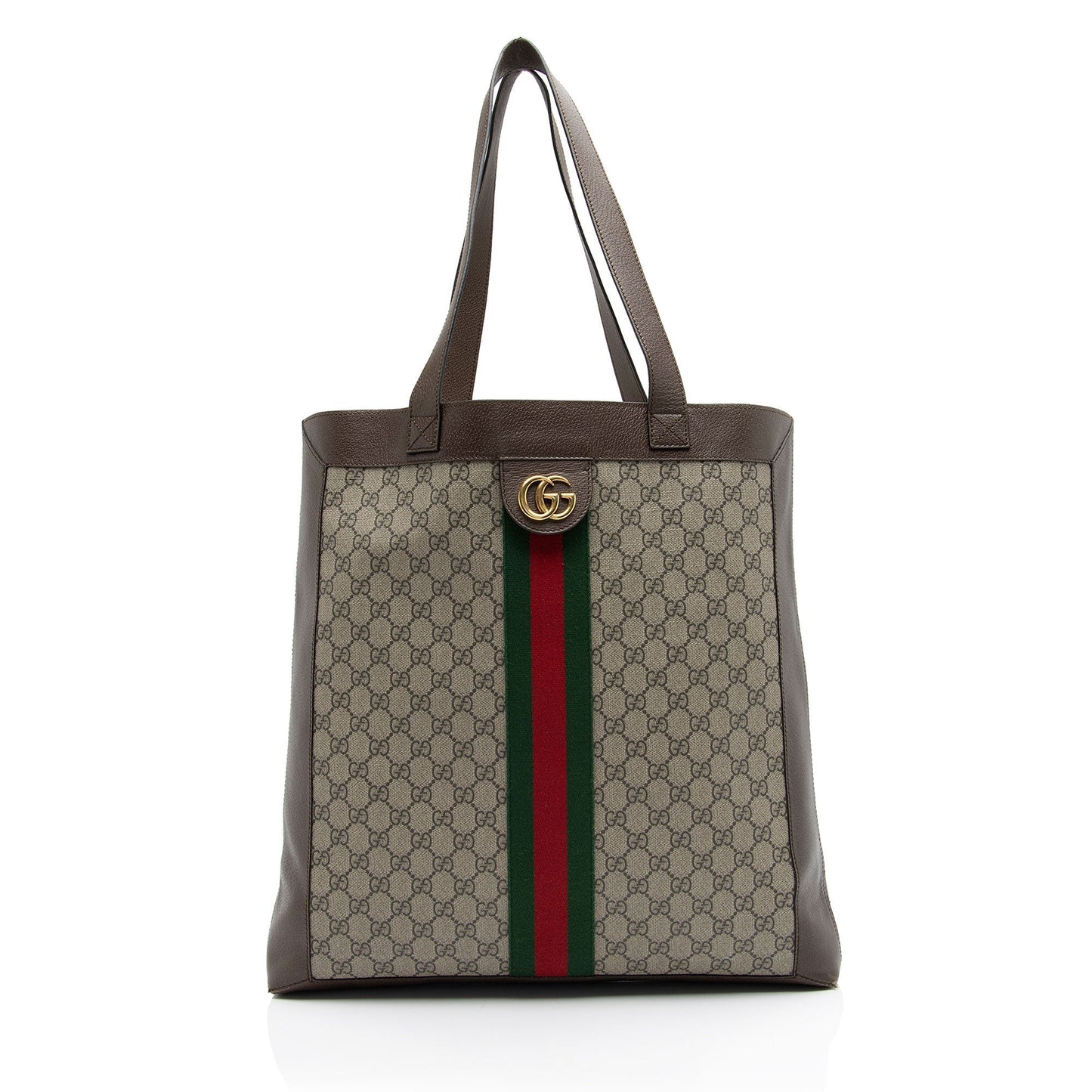 Gucci Nylon Leather Canvas Tote