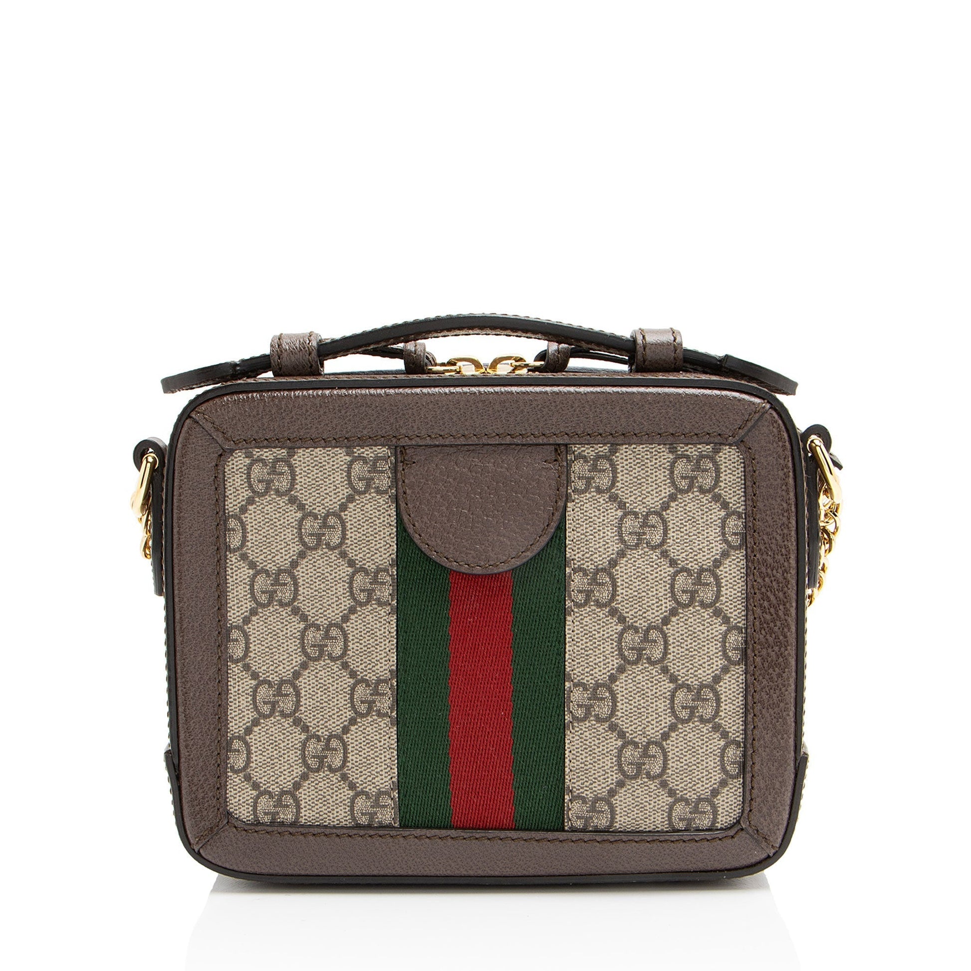 Gucci Nylon Chain Leather Crossbody