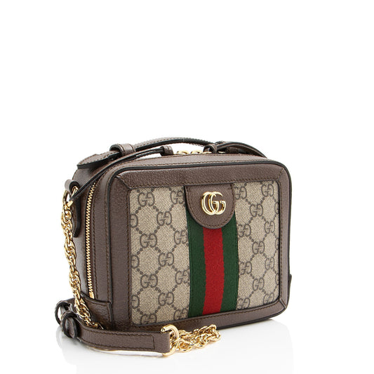 Gucci Nylon Chain Leather Crossbody