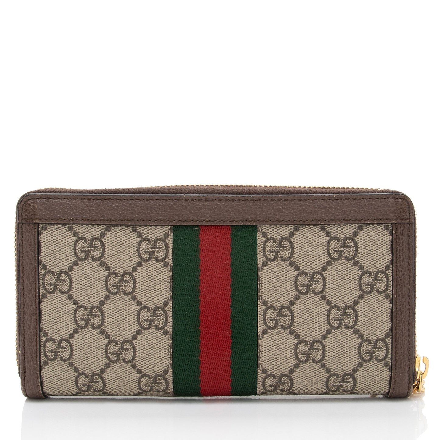 Gucci GG Supreme Ophidia Zip Around Wallet (SHF-L3ZnYB)