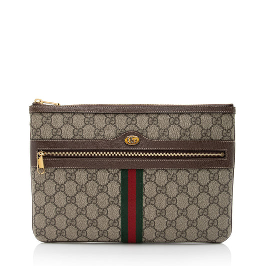 Gucci GG Supreme Ophidia Zip Pouch (SHF-UhG8eK)