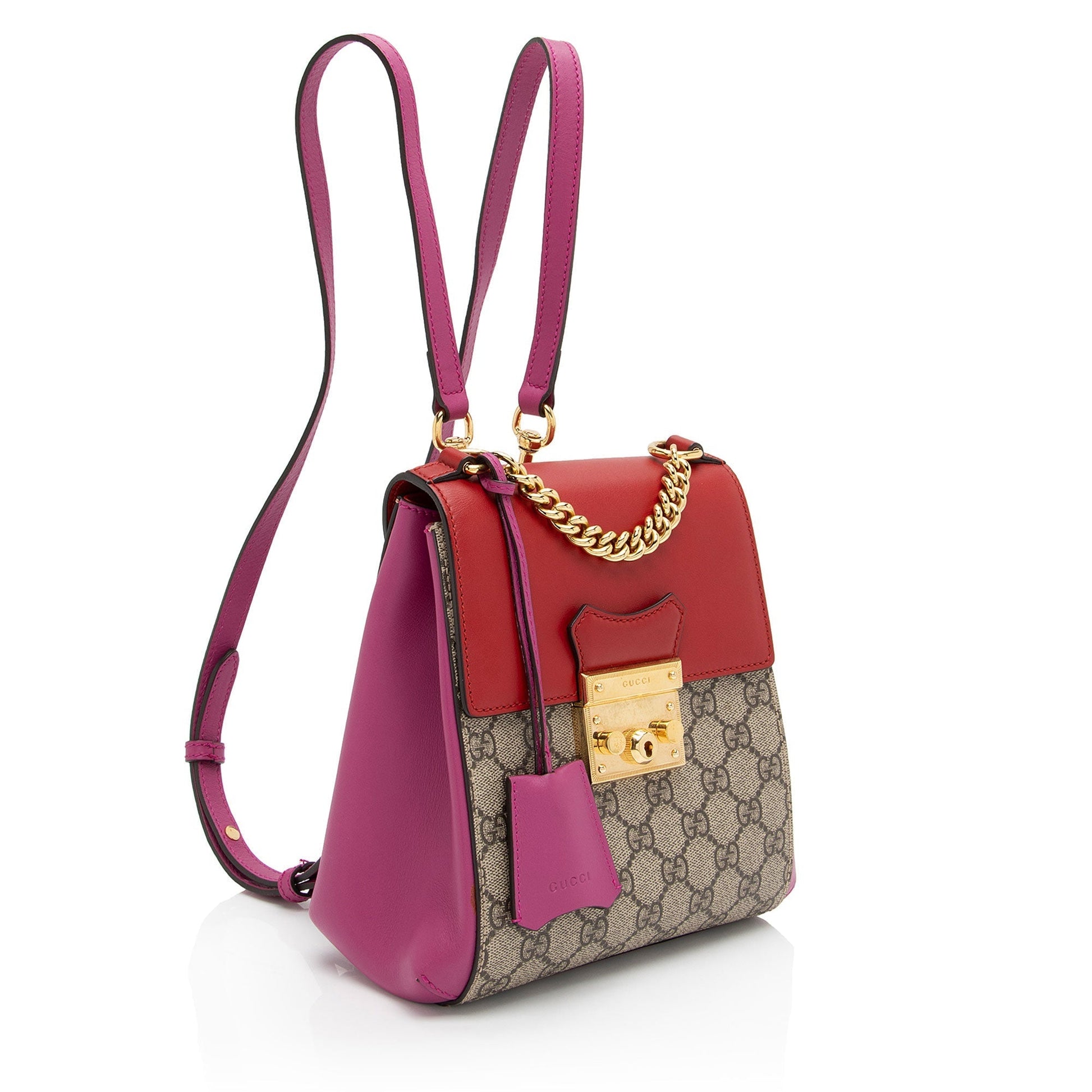 Gucci Leather Canvas Shoulder Bag