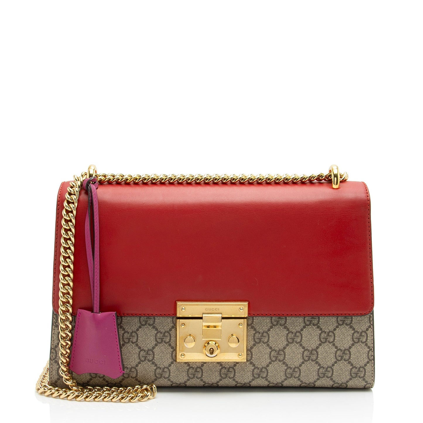 Gucci Leather Canvas Shoulder Bag