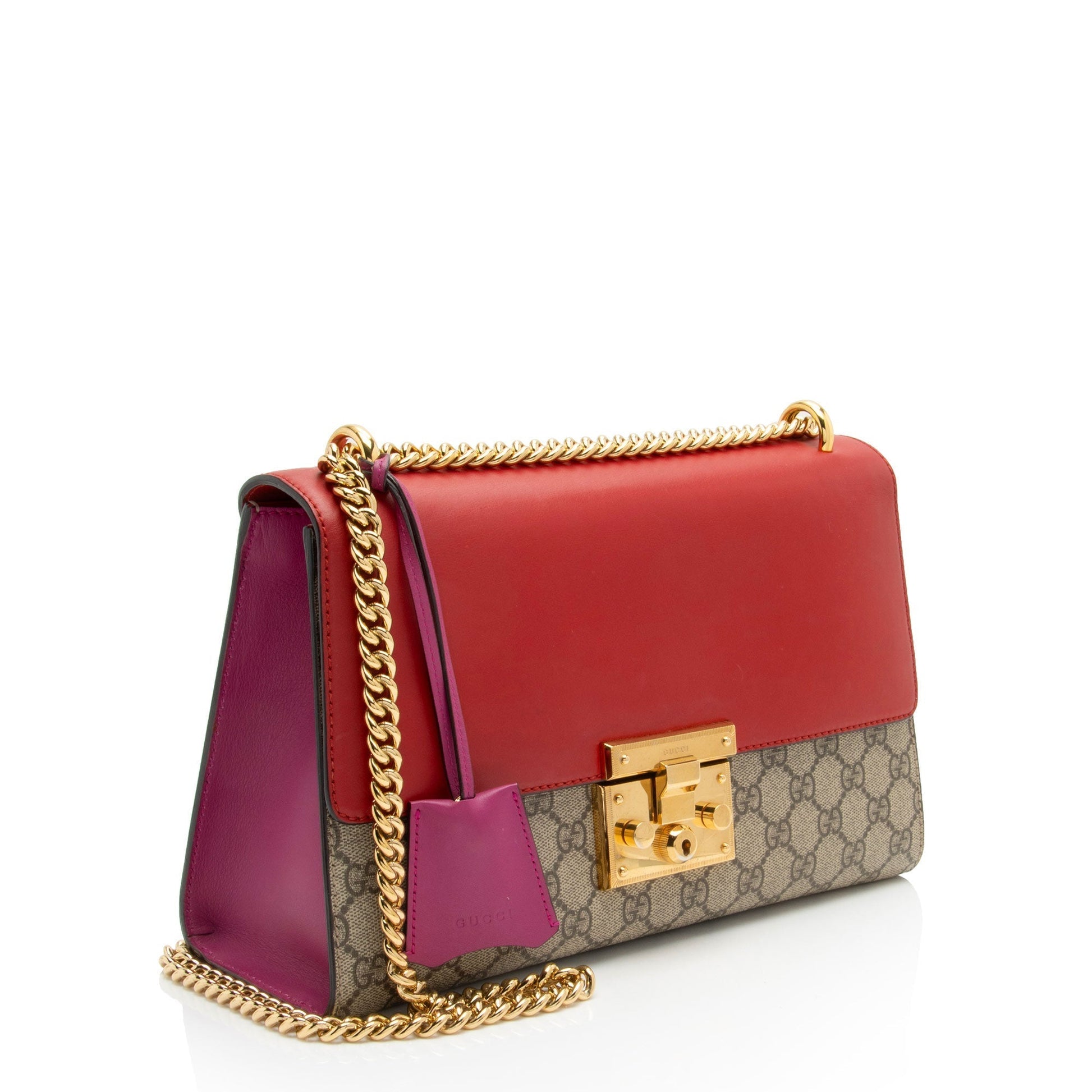 Gucci Leather Canvas Shoulder Bag
