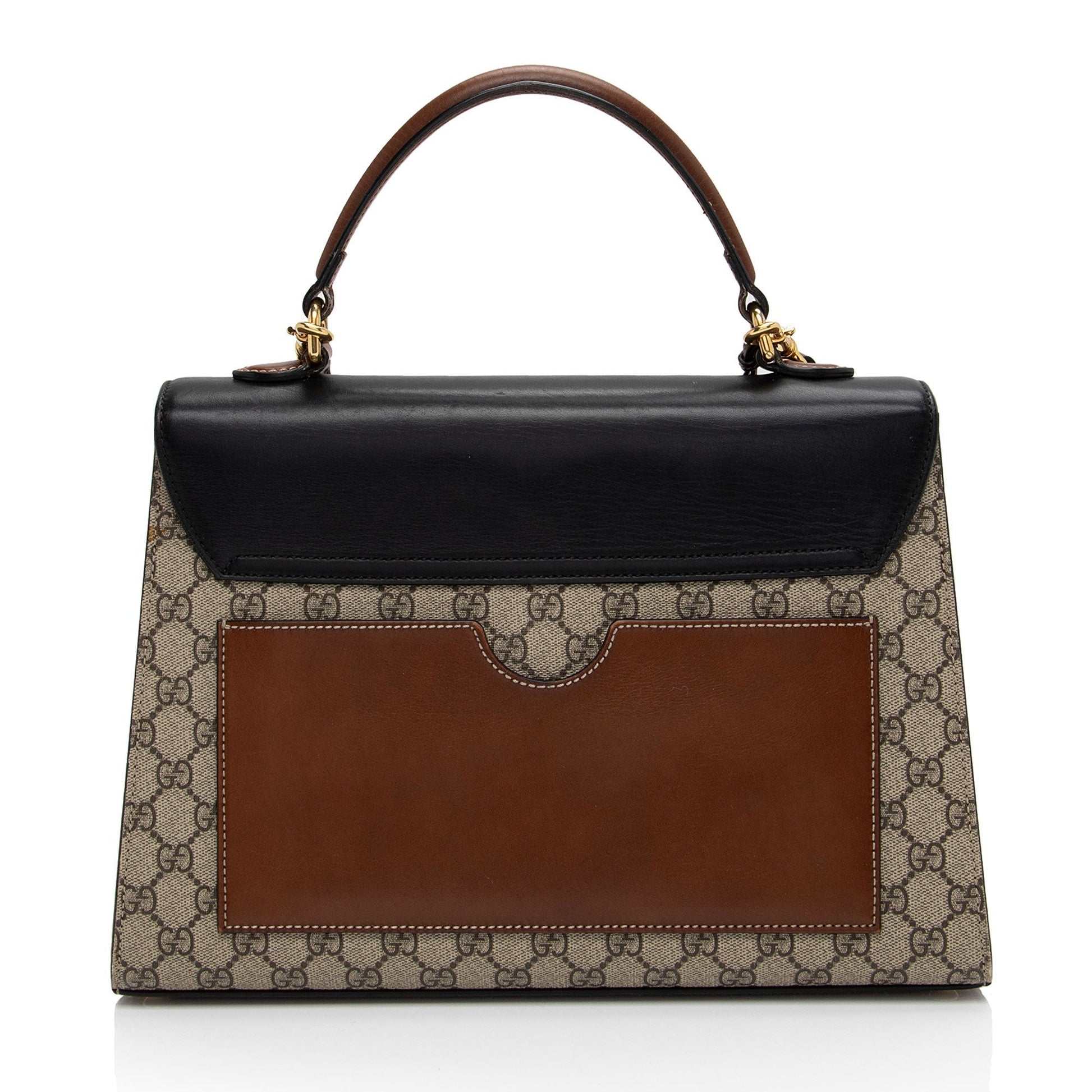 Gucci Leather Canvas Shoulder Bag