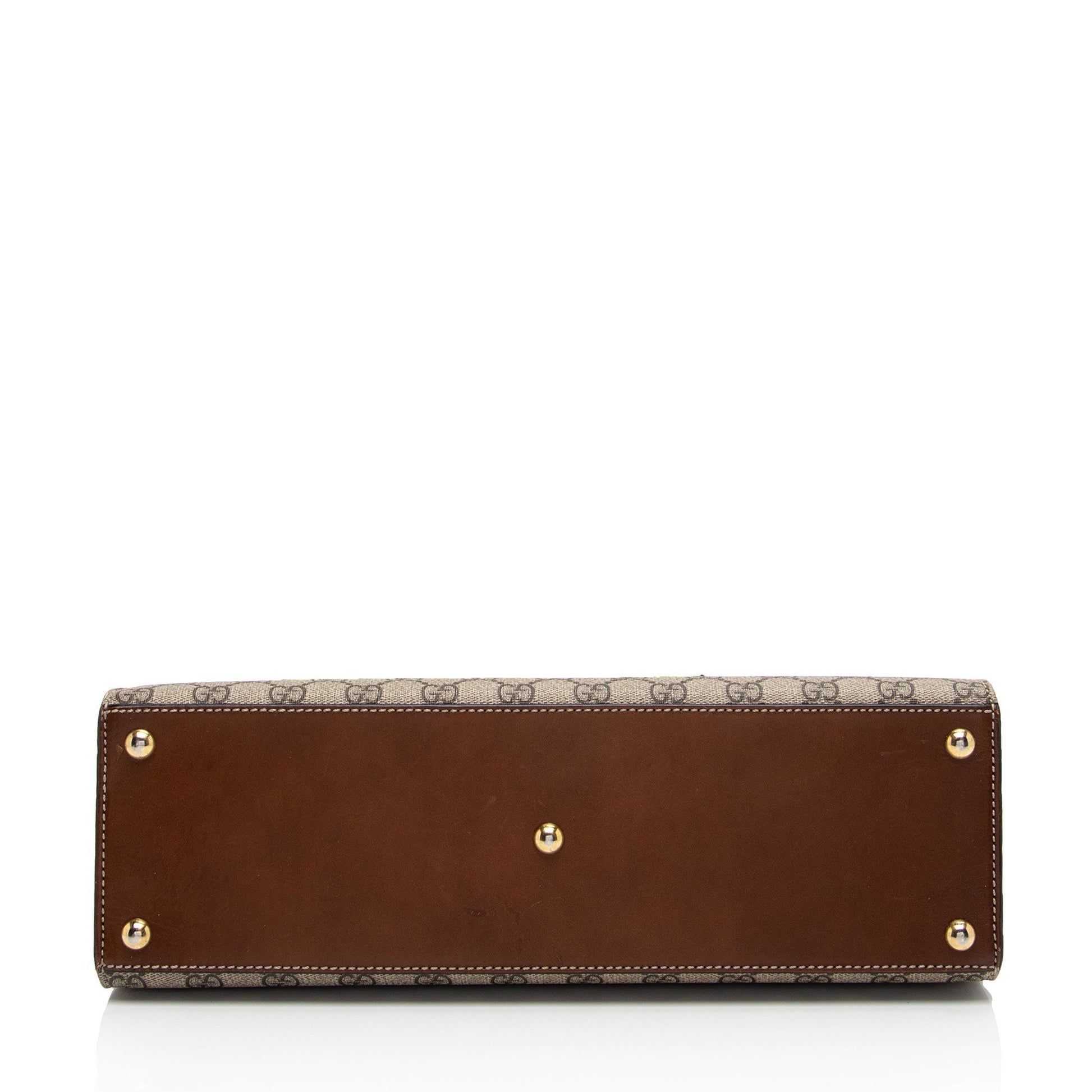 Gucci Leather Canvas Shoulder Bag