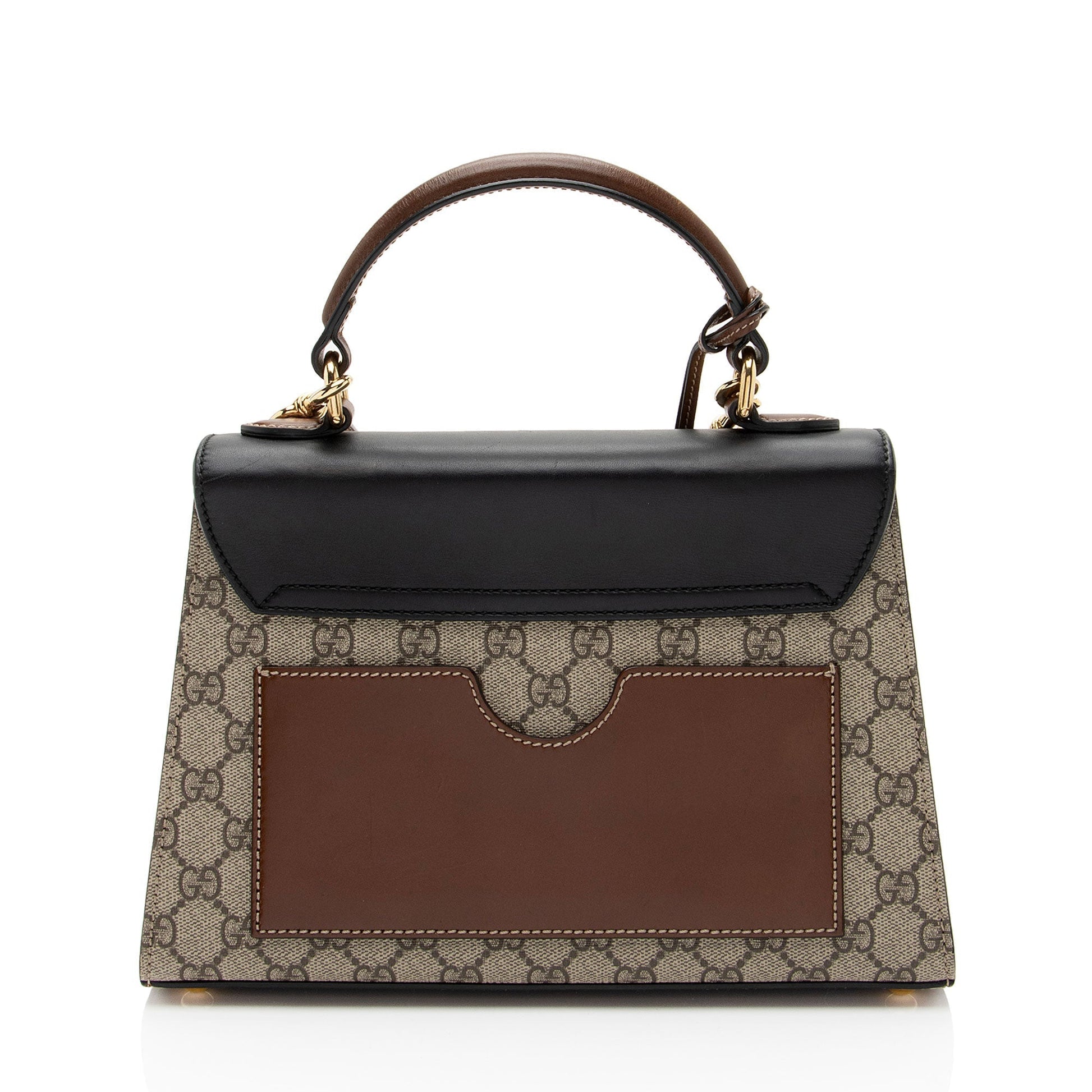 Gucci Leather Canvas Shoulder Bag
