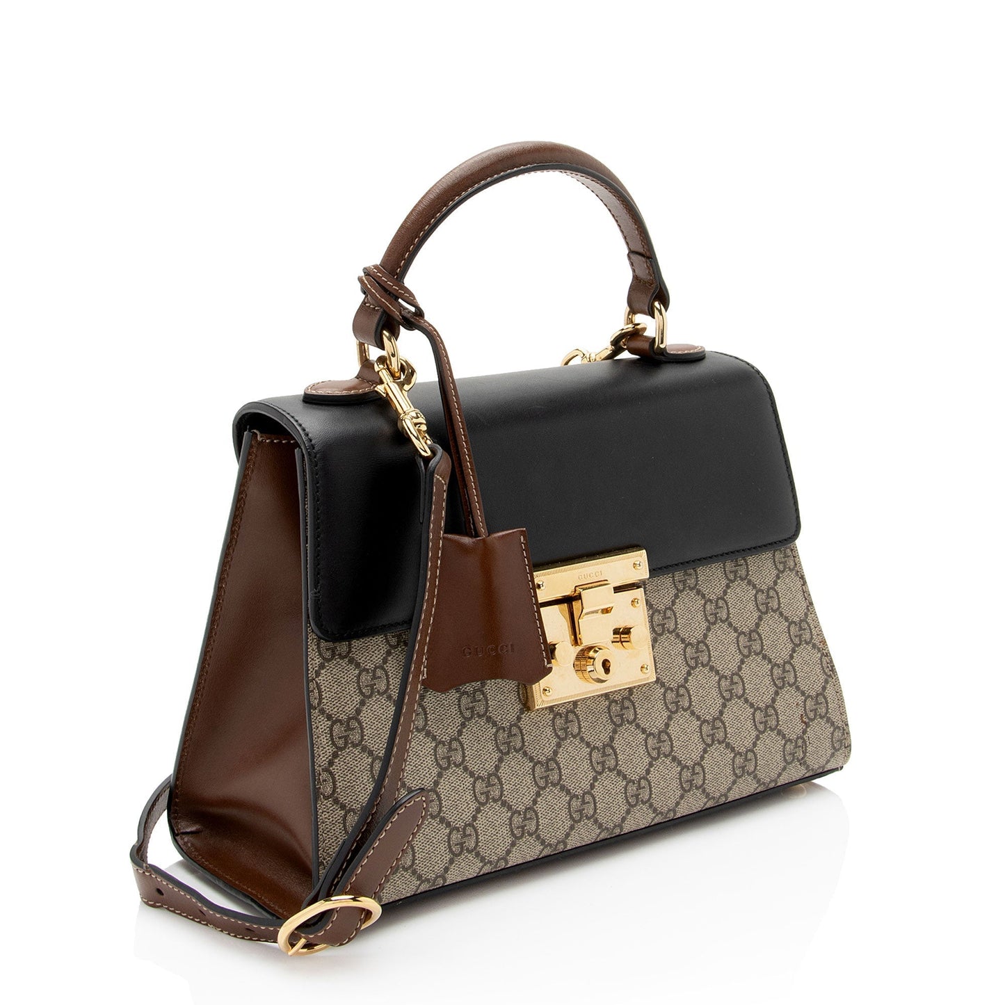 Gucci Leather Canvas Shoulder Bag