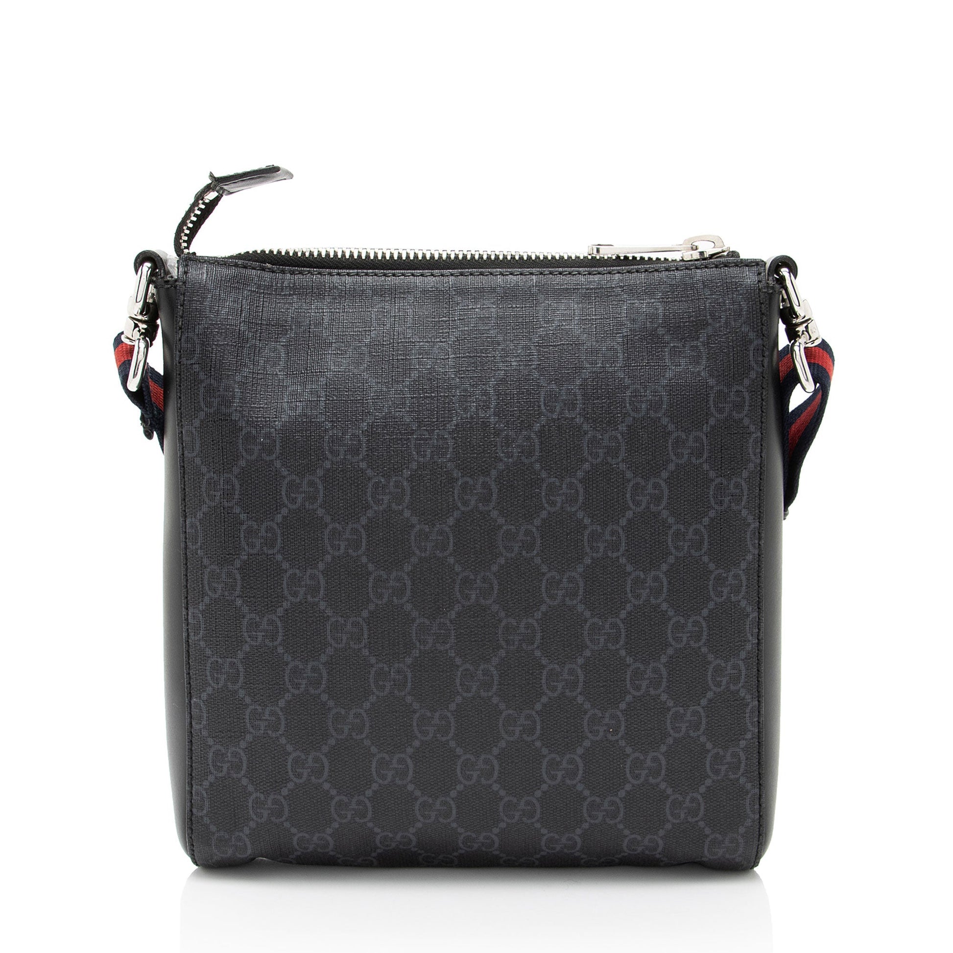 Gucci Nylon Leather Canvas Shoulder Bag