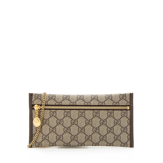 Gucci GG Supreme Leather Canvas Clutch Style 2