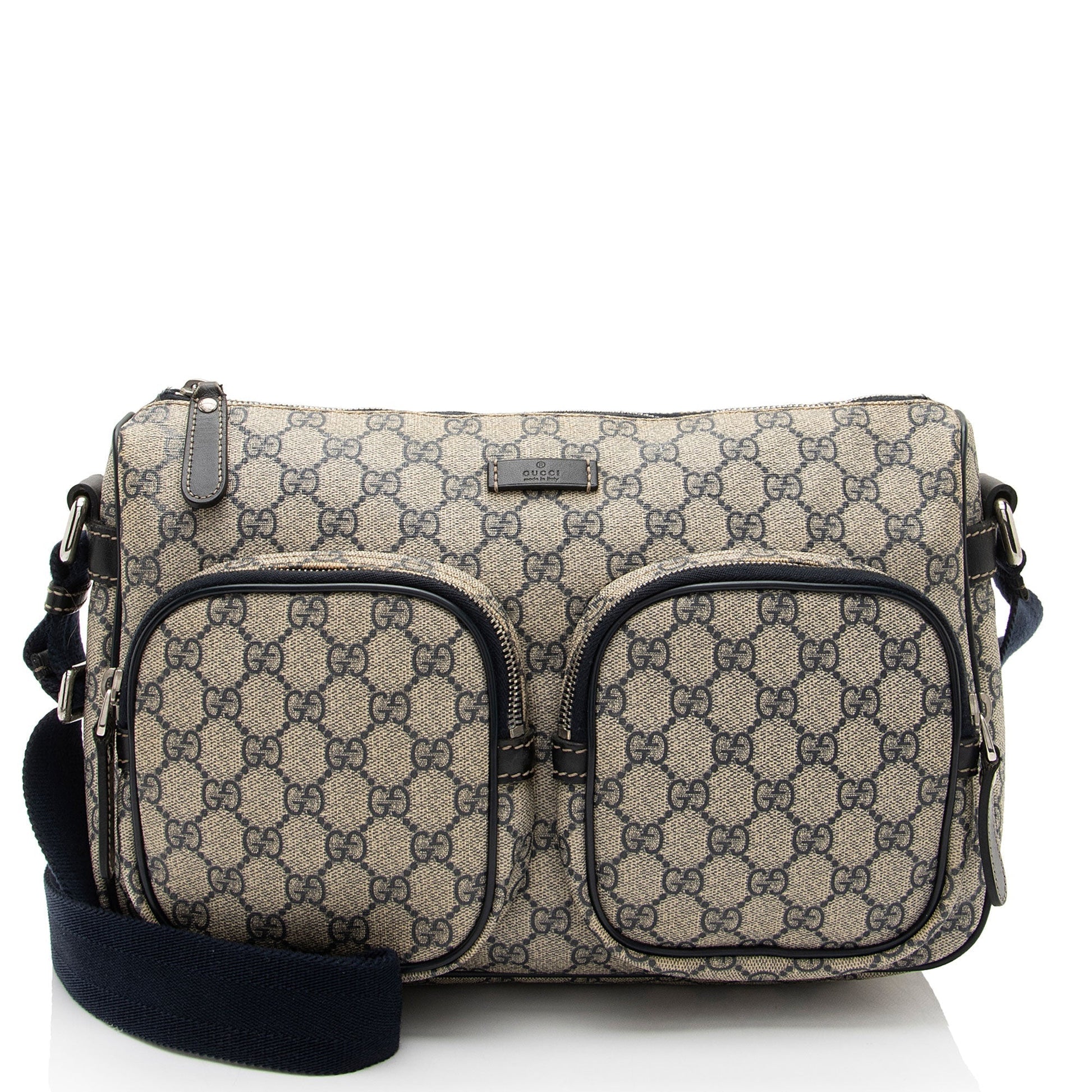 Gucci Leather Canvas Shoulder Bag