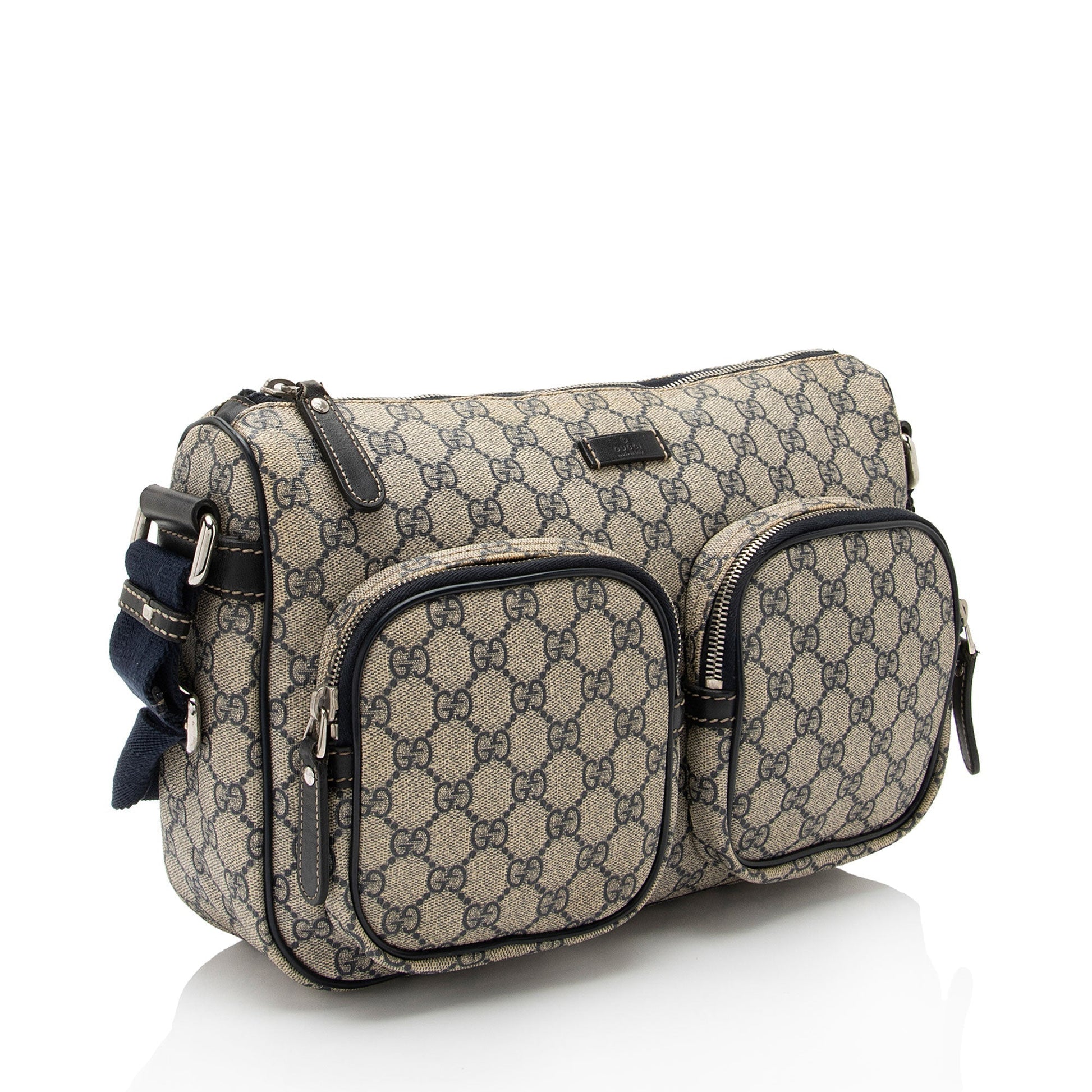 Gucci Leather Canvas Shoulder Bag