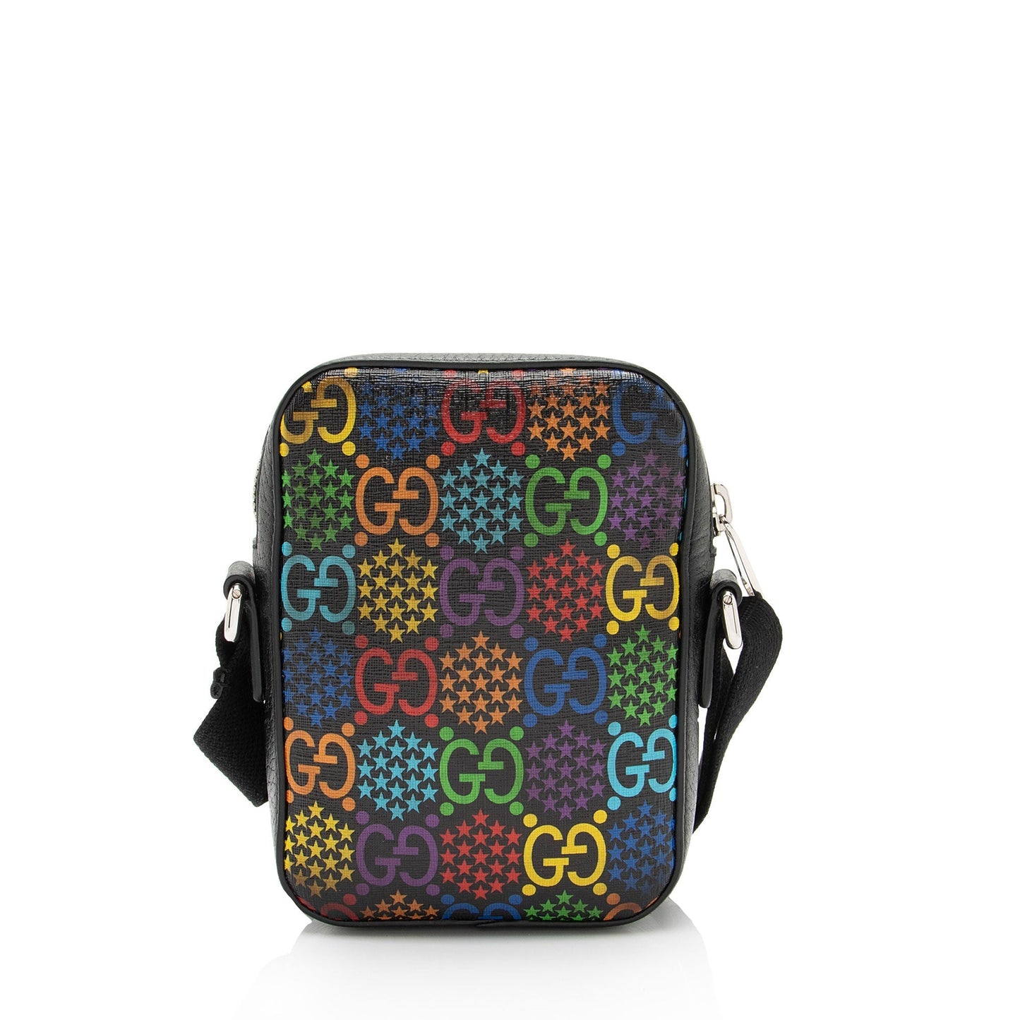 Gucci Nylon Leather Canvas Shoulder Bag
