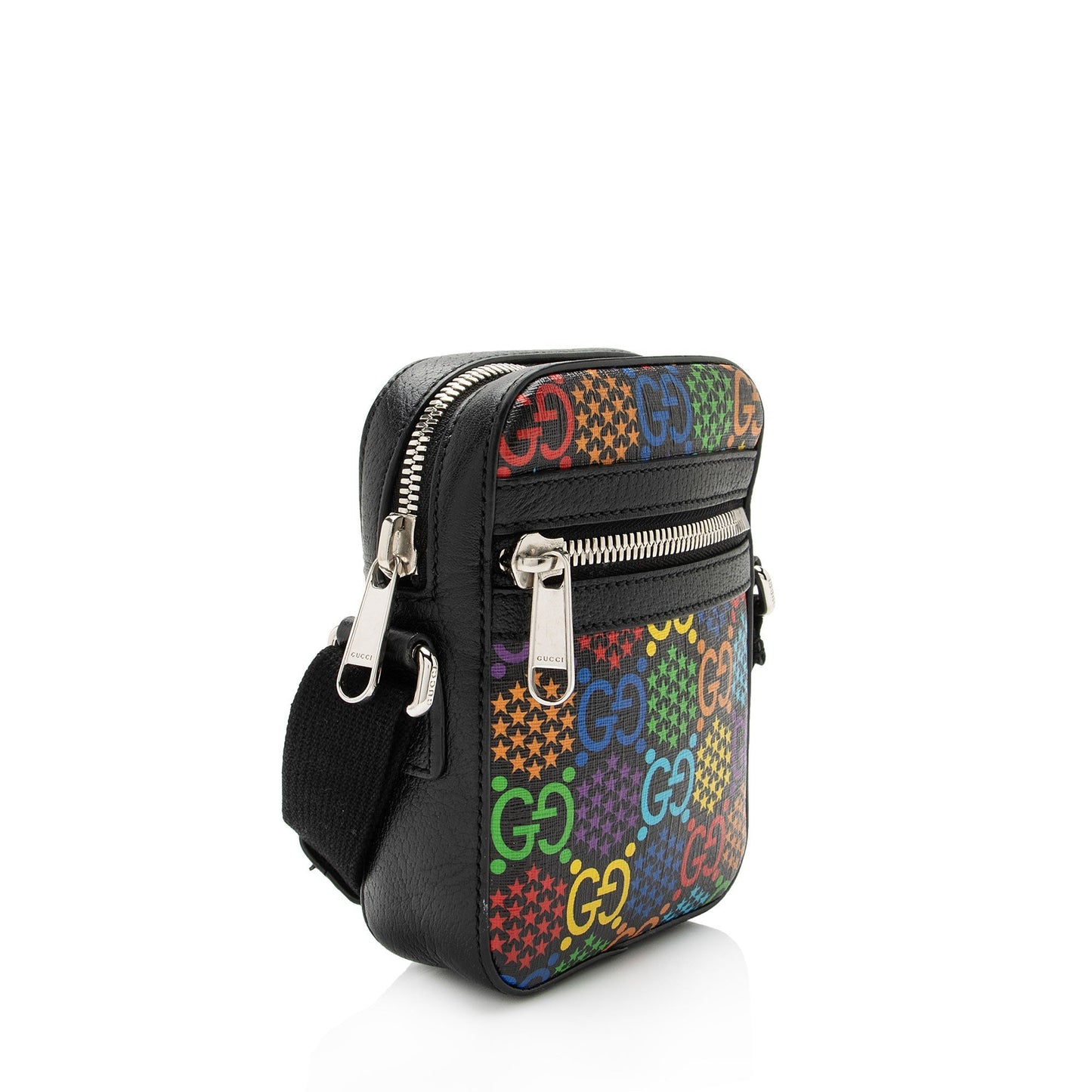 Gucci Nylon Leather Canvas Shoulder Bag