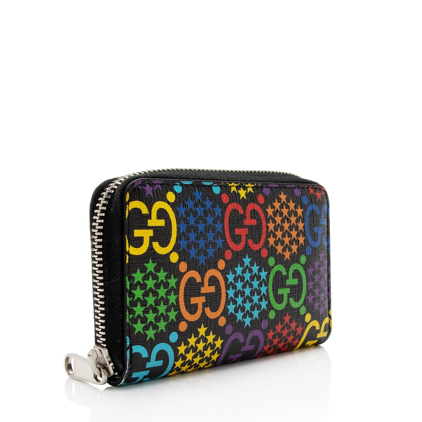 Gucci GG Supreme Psychedelic Zip Around Card Case (SHF-tdCiWf)